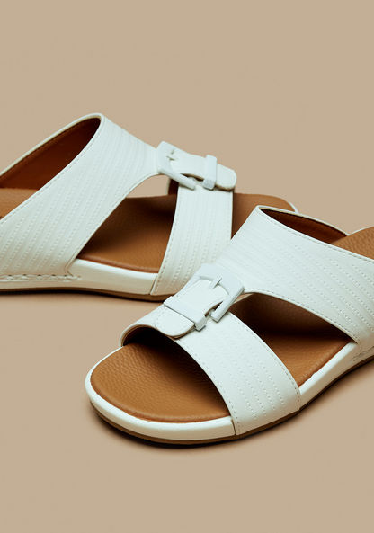 Mister Duchini Textured Slip-On Arabic Sandals-Boy%27s Sandals-image-3
