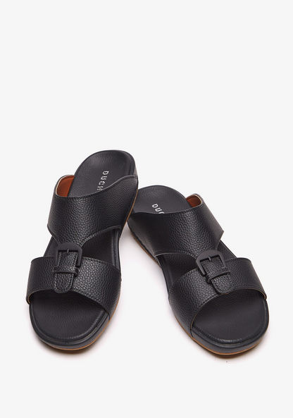 Duchini Men's Solid Slip-On Arabic Sandals