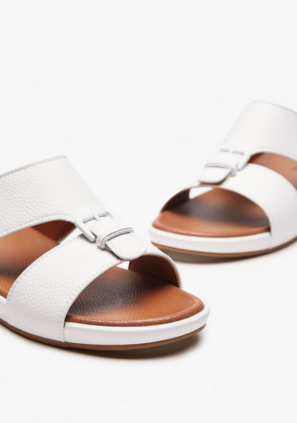 Duchini Men's Solid Slip-On Arabic Sandals
