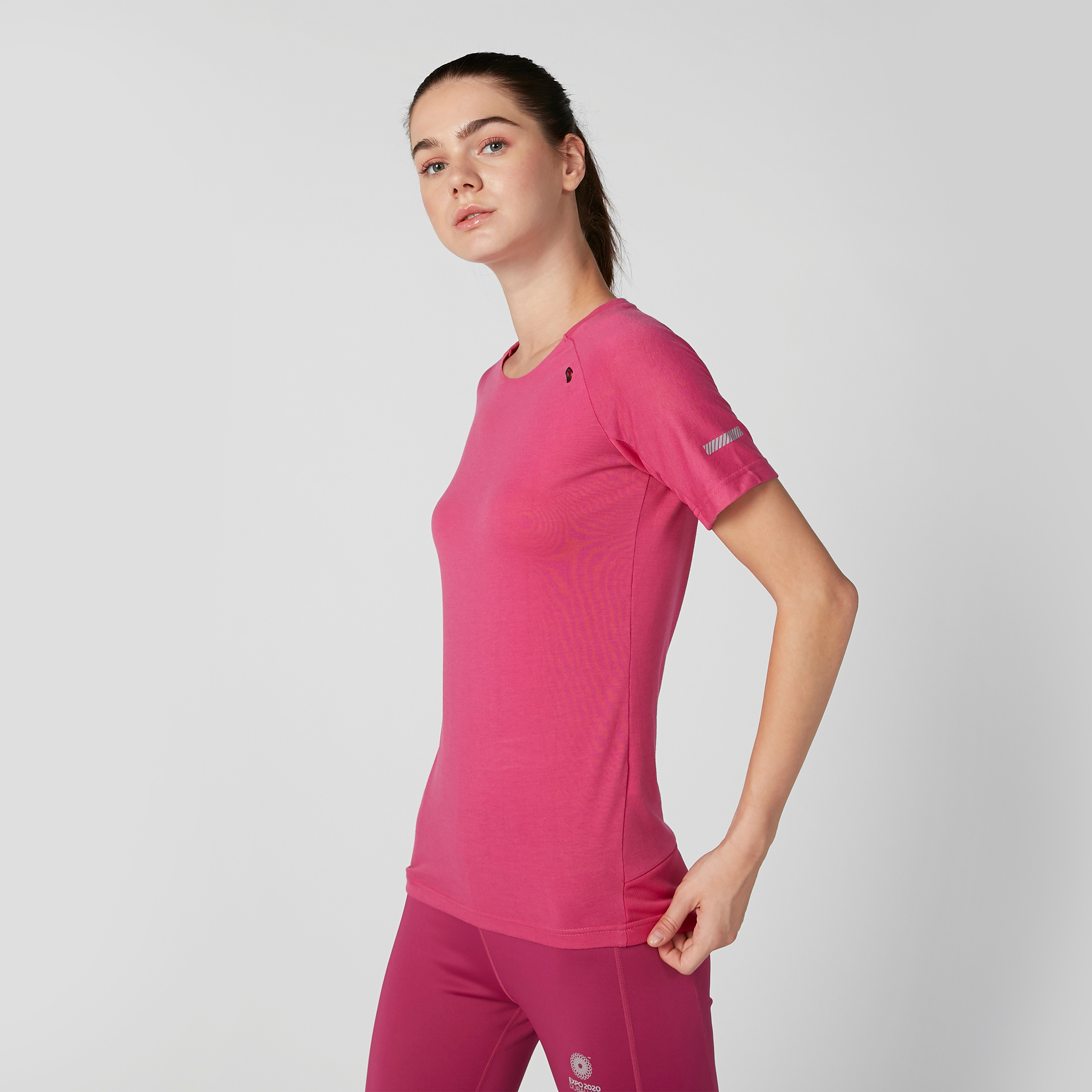 Expo 2020 Plain T-shirt with Round Neck and Short Sleeves-sports-women-clothing-tshirtsandvests-image-6