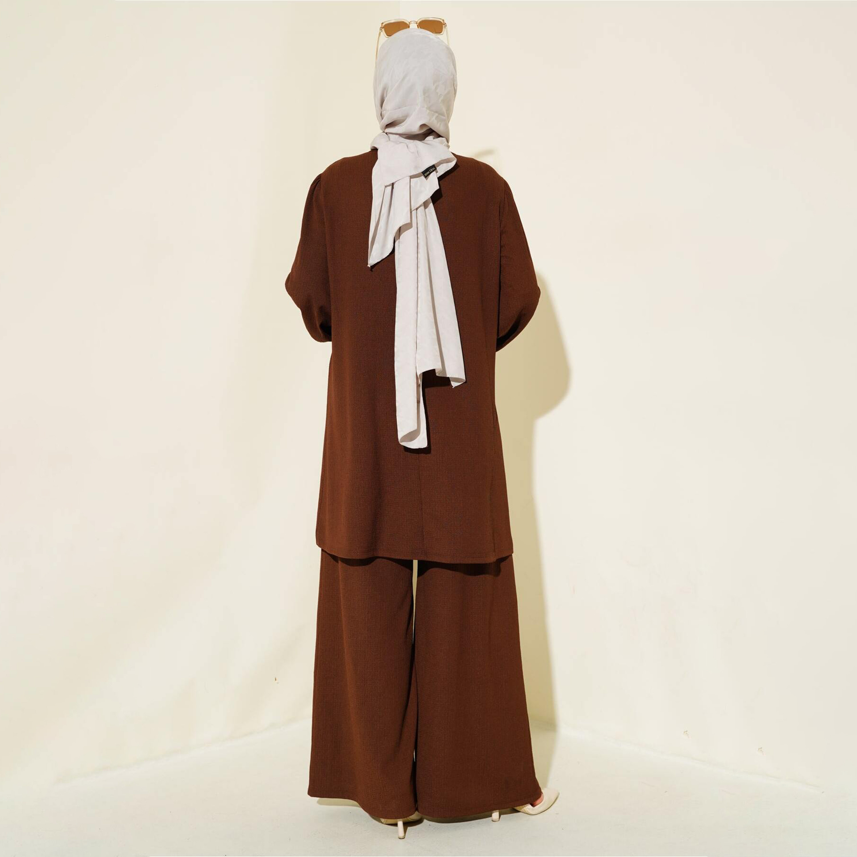 طقم نسائي بنسيج مزخرف، تونيك وسروال من بيجدارت-women-clothing-coordsets-image-10
