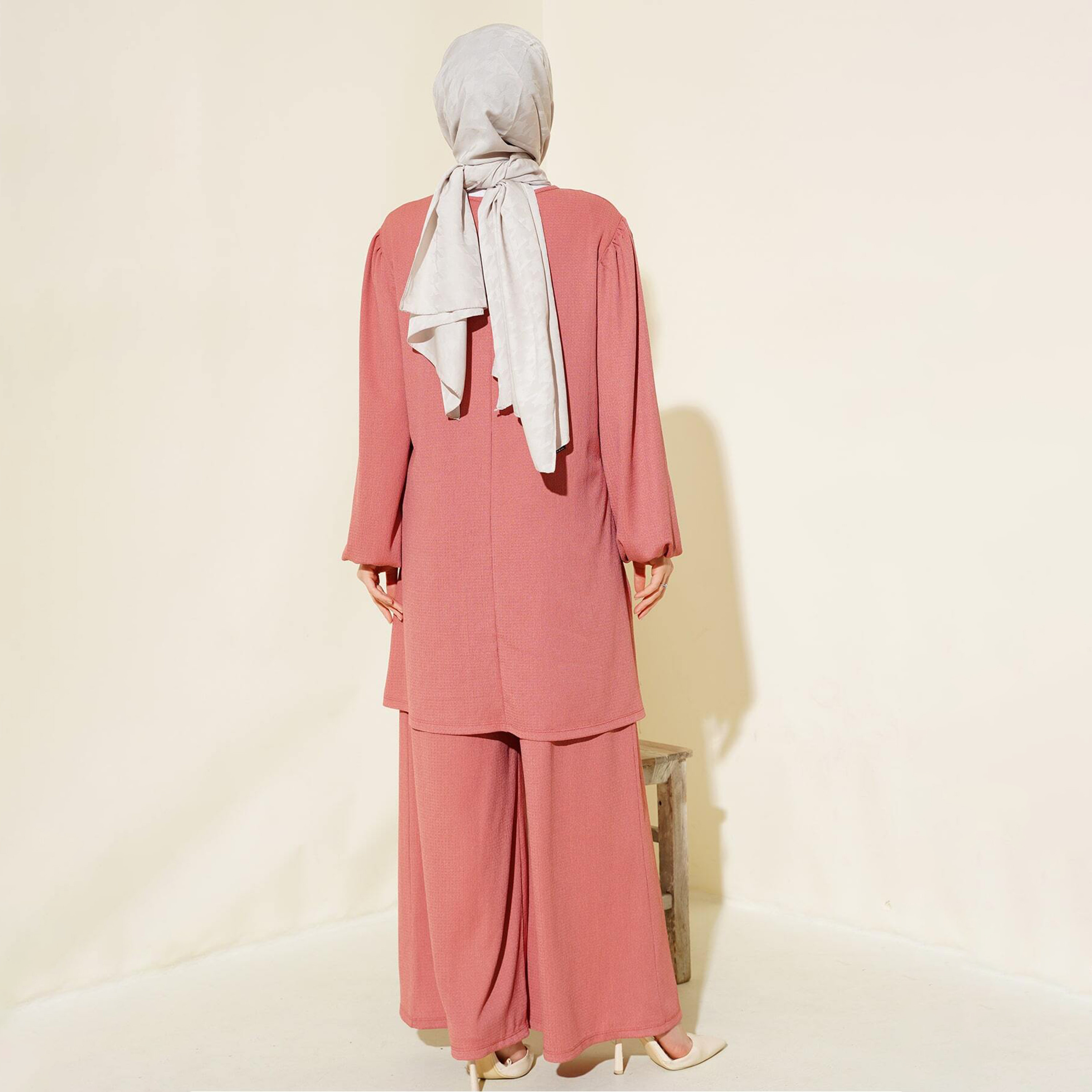طقم نسائي بنسيج مزخرف، تونيك وسروال من بيجدارت-women-clothing-coordsets-image-25