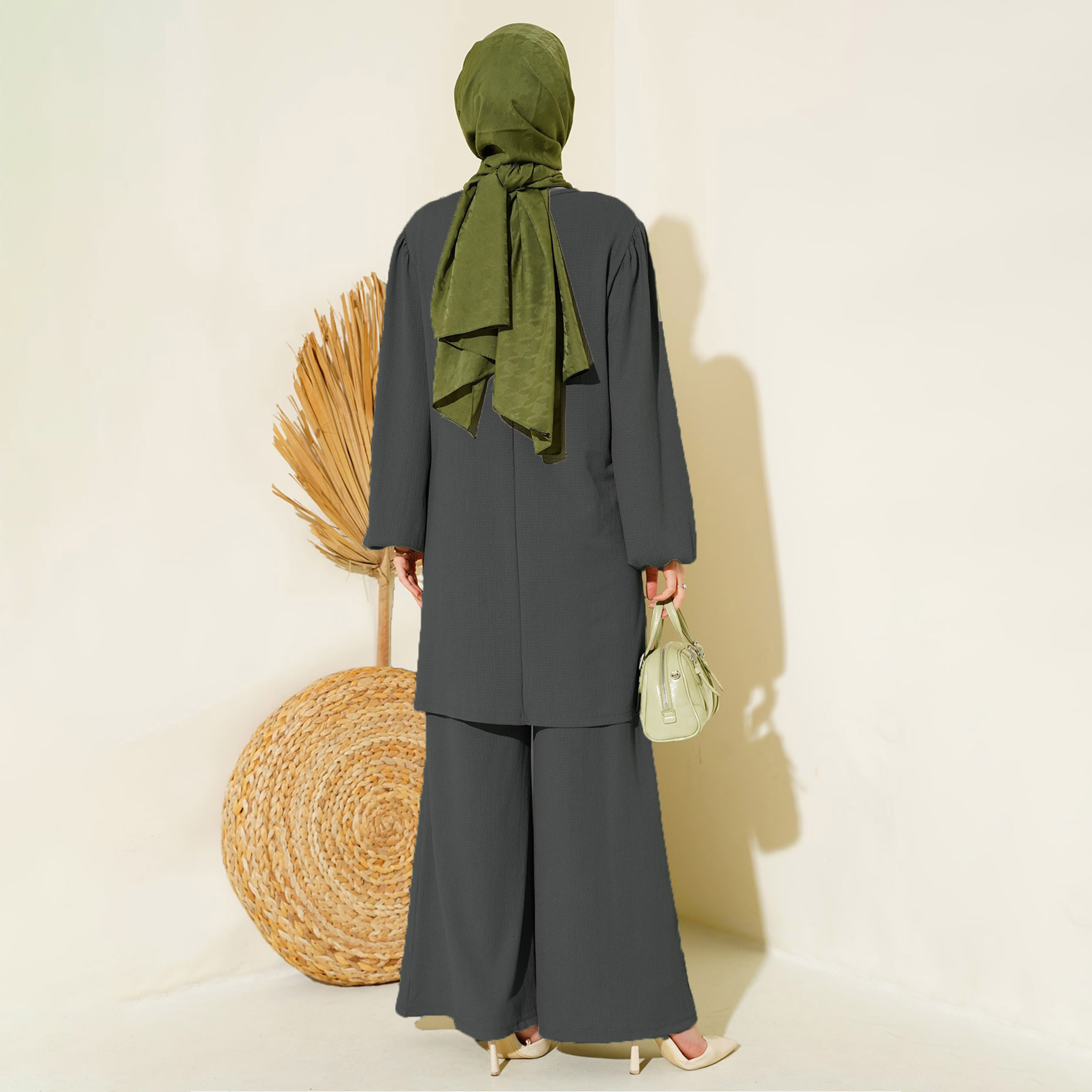 طقم نسائي بنسيج مزخرف، تونيك وسروال من بيجدارت-women-clothing-coordsets-image-15
