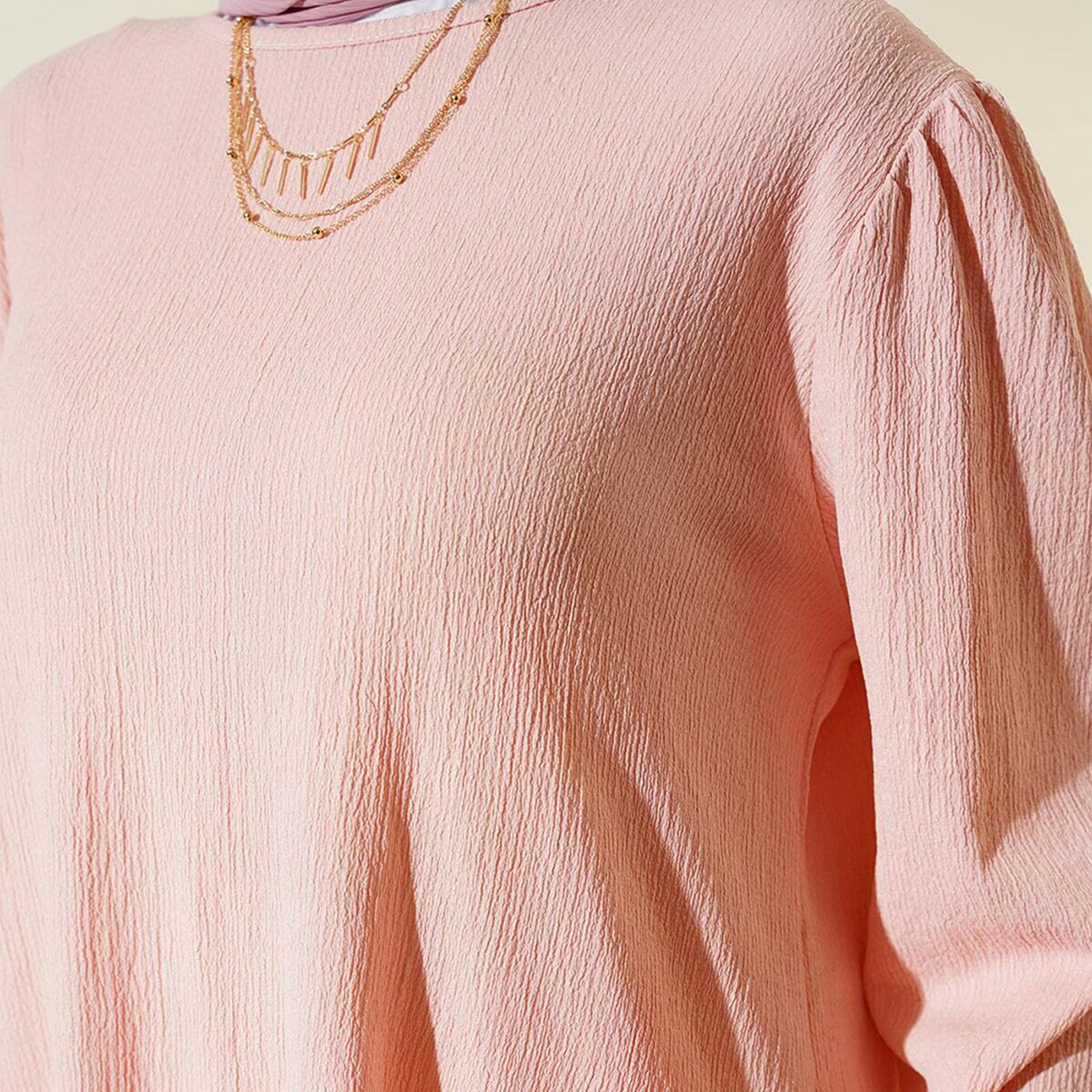 طقم نسائي بنسيج مزخرف، تونيك وسروال من بيجدارت-women-clothing-coordsets-image-6