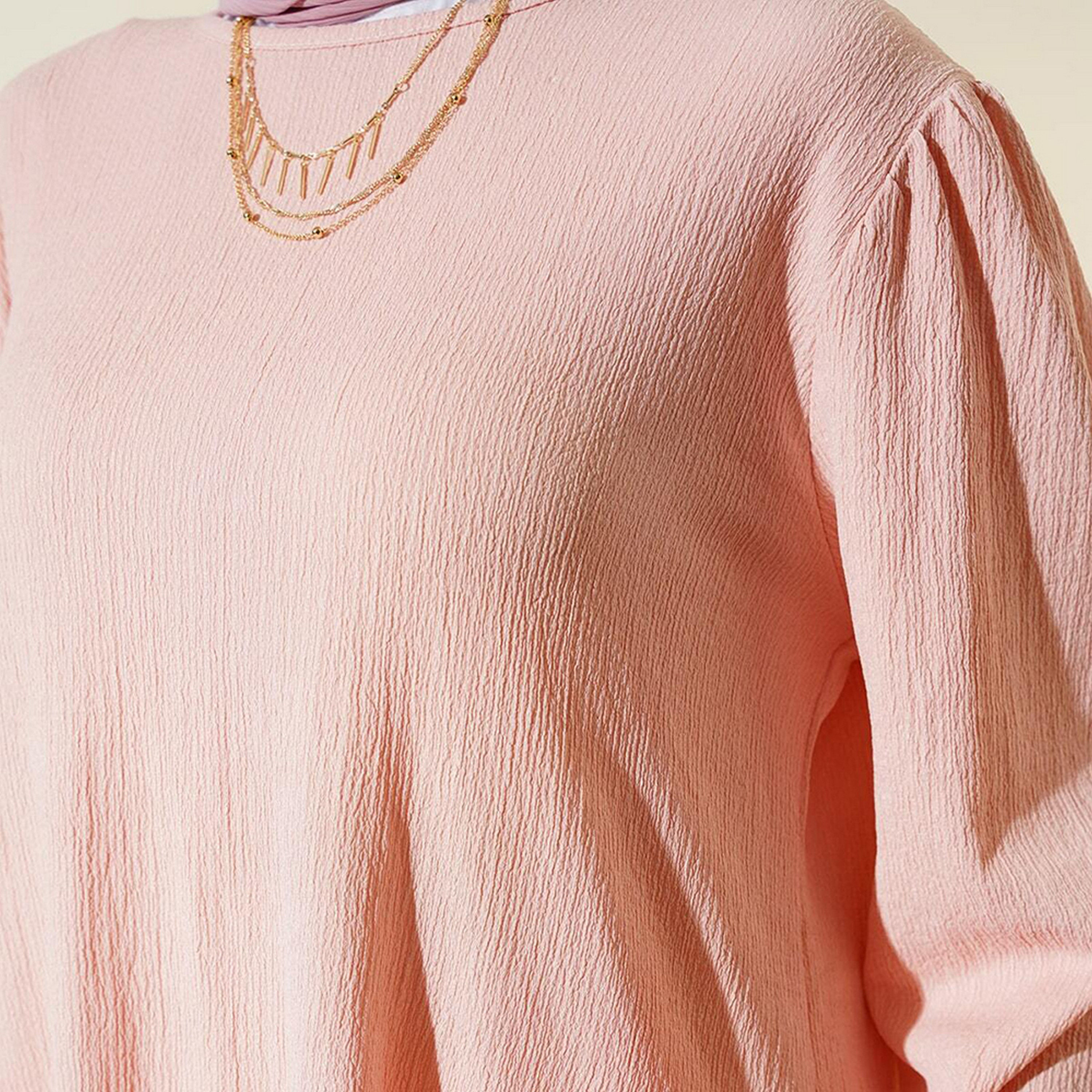 طقم نسائي بنسيج مزخرف، تونيك وسروال من بيجدارت-women-clothing-coordsets-image-6