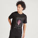 Graphic Print Crew Neck T-shirt with Short Sleeves-T Shirts-thumbnailMobile-0