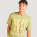 Printed Crew Neck T-shirt with Short Sleeves-T Shirts-thumbnailMobile-3