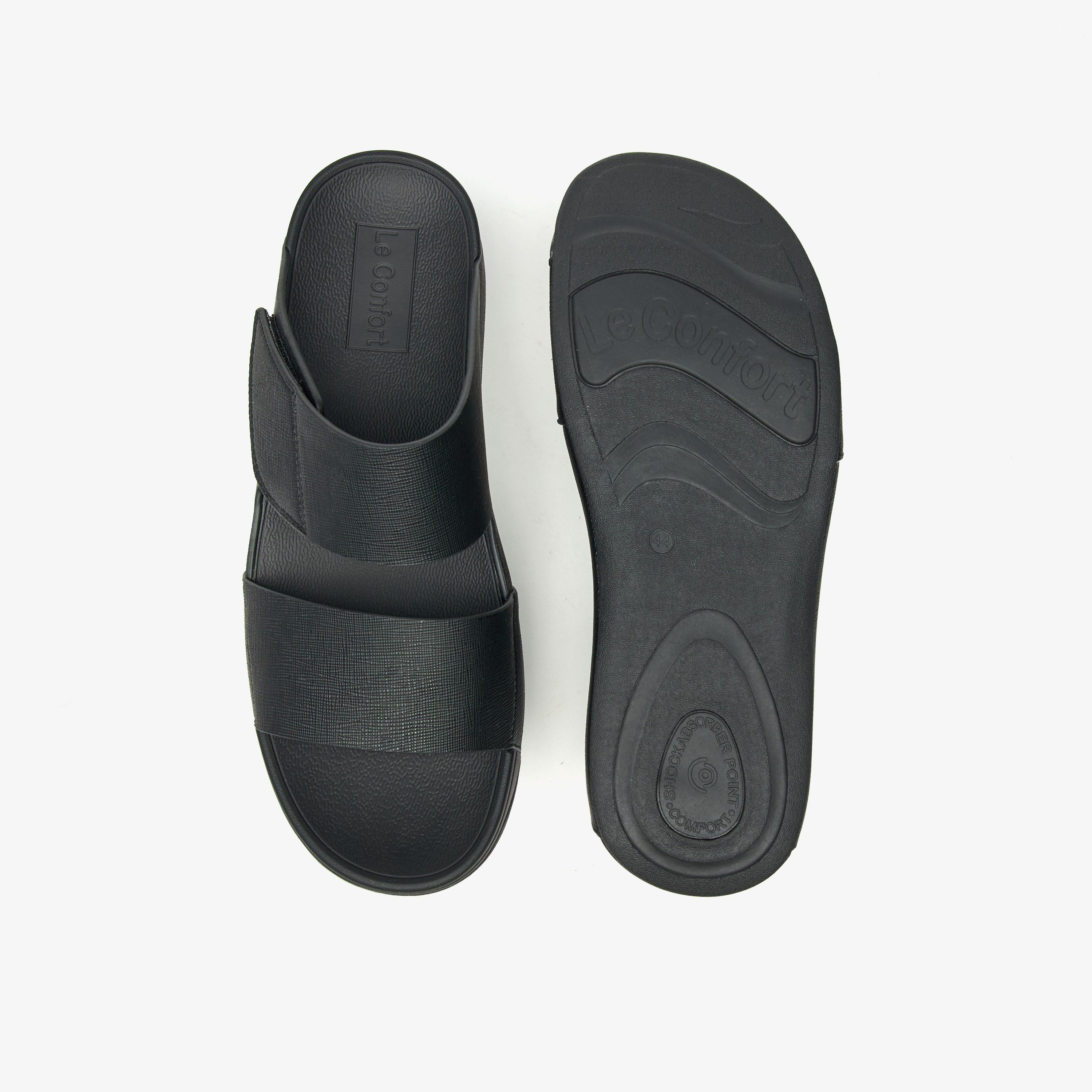 Le Confort Textured Slip-On Comfort Sandals-men-shoes-sandals-image-5