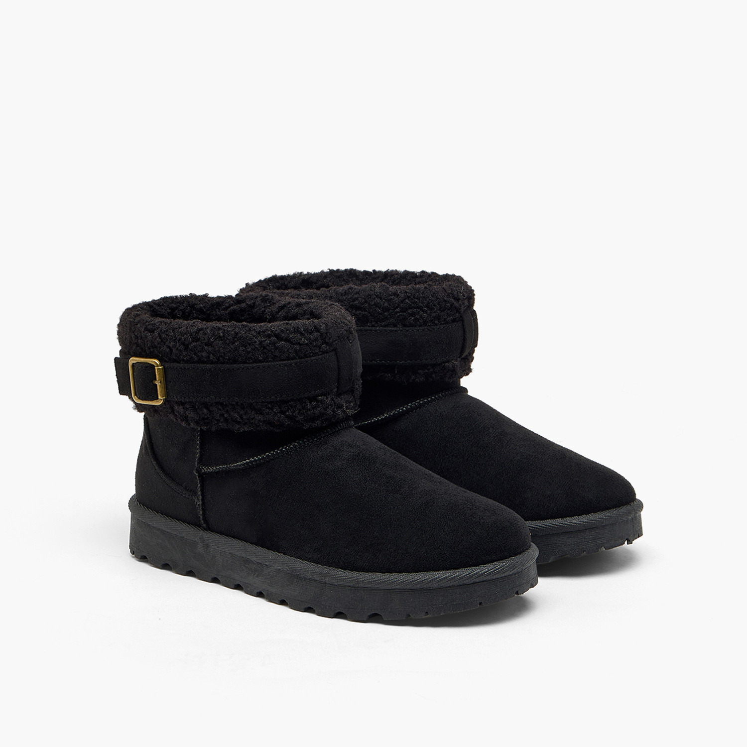 Flora Bella Women Faux Fur Ankle Boots-women-winterwear-boots-image-1