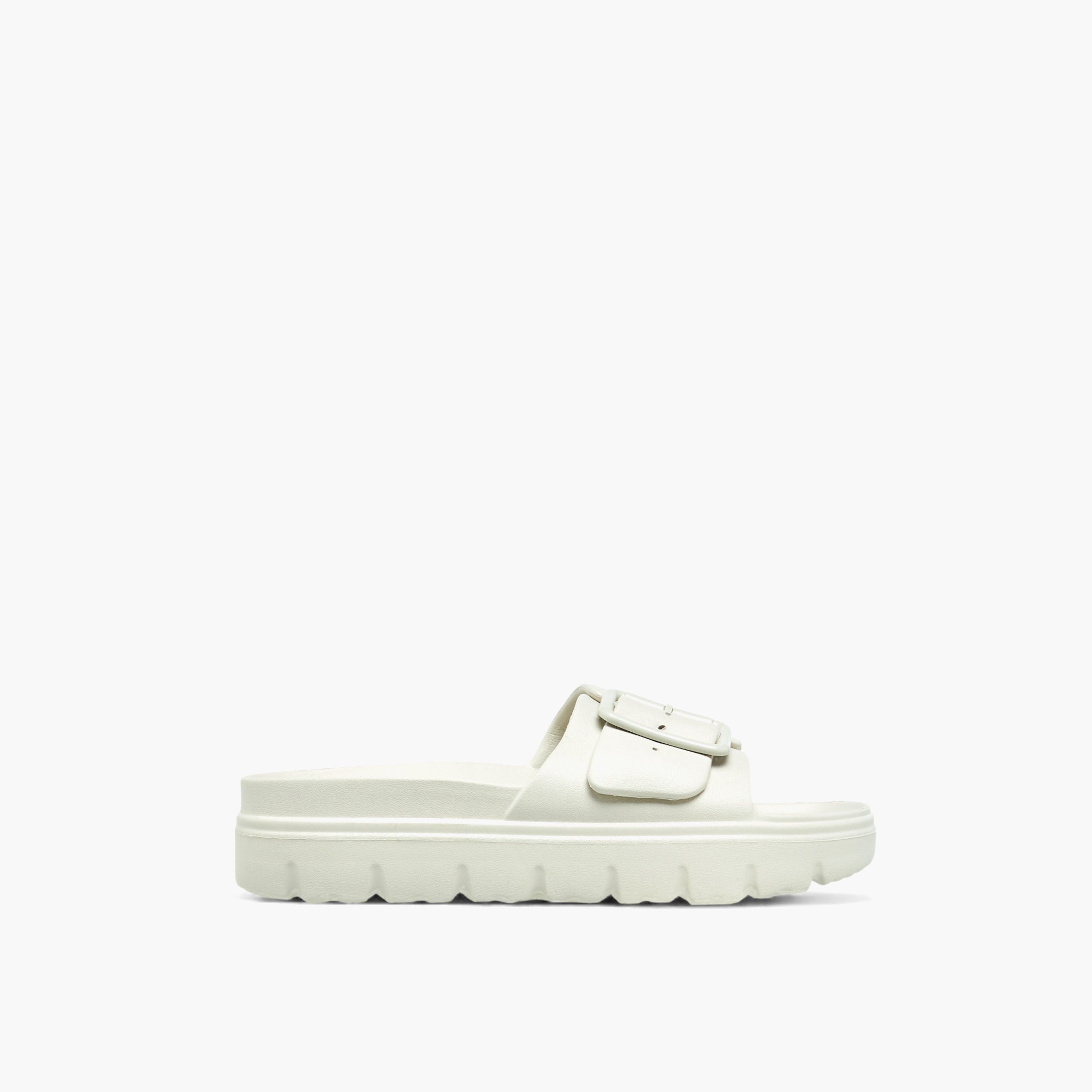 صندل سهل الارتداء بتفاصيل إبزيم من فلورا بيلا-women-shoes-flats-slides-image-2