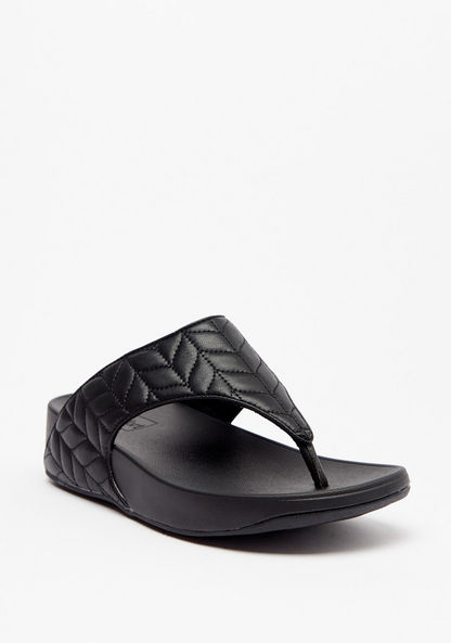 Le Confort Quilted Slip-On Sandals-Women%27s Flat Sandals-image-1