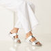 Le Confort Glitter Textured Slip-On Flatform Heeled Sandals-Women%27s Heel Sandals-thumbnail-0