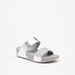 Le Confort Glitter Textured Slip-On Flatform Heeled Sandals-Women%27s Heel Sandals-thumbnailMobile-1
