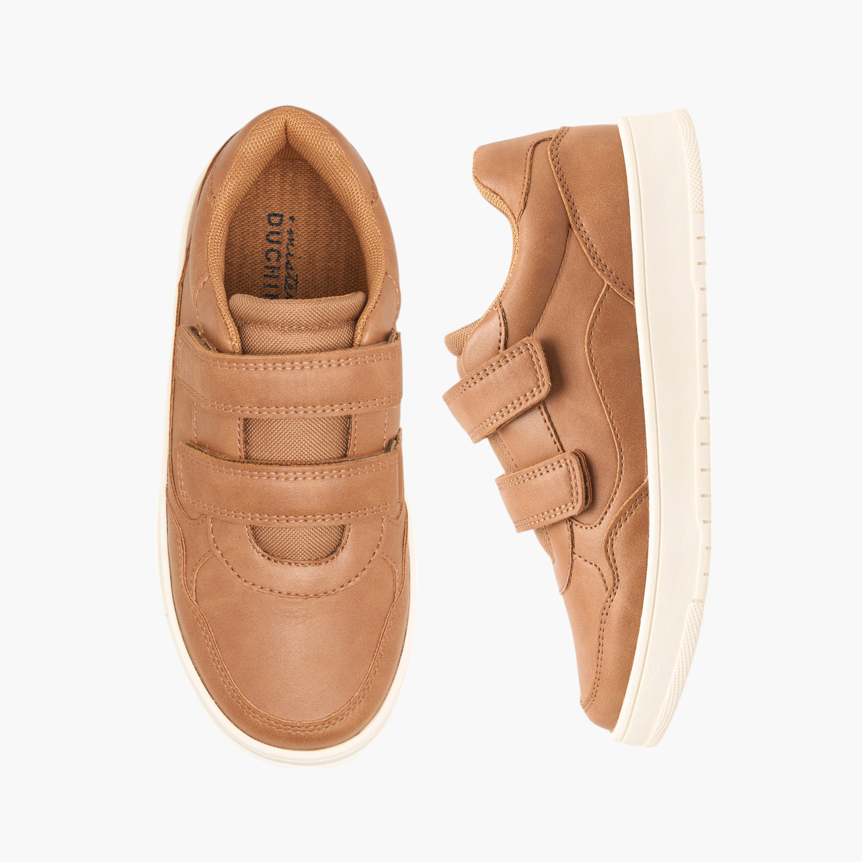 Mister Duchini Panelled Sneakers with Hook and Loop Closure-boys-shoes-sneakers-image-1