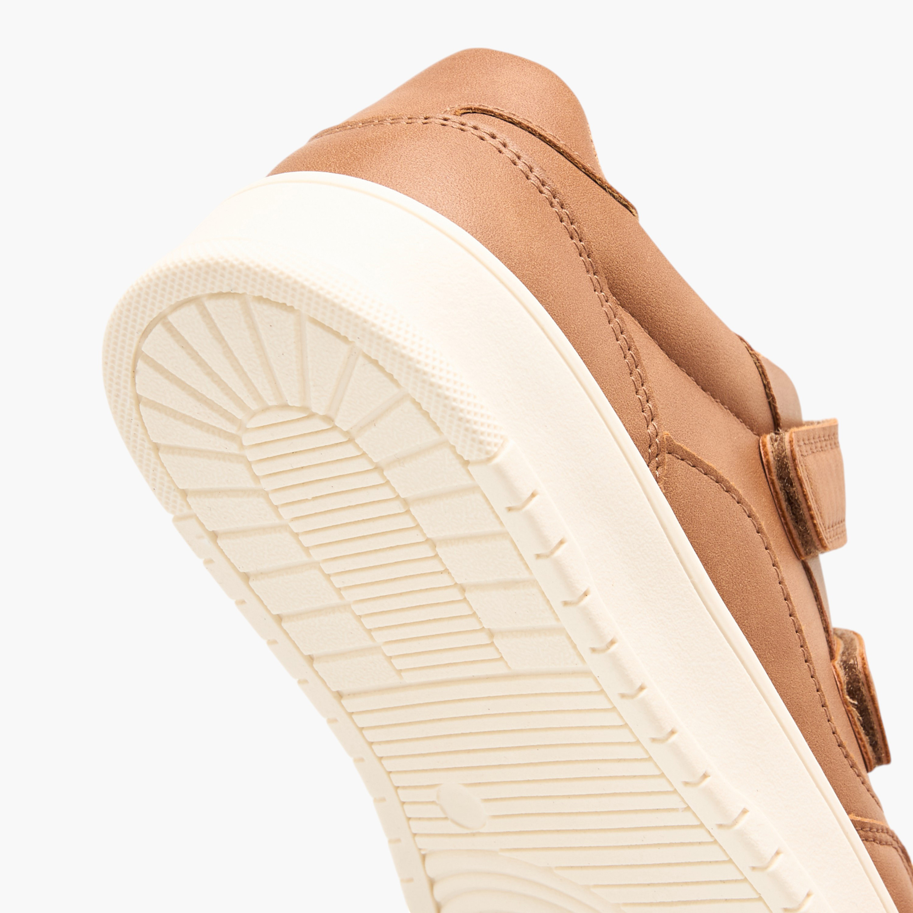 Mister Duchini Panelled Sneakers with Hook and Loop Closure-boys-shoes-sneakers-image-5