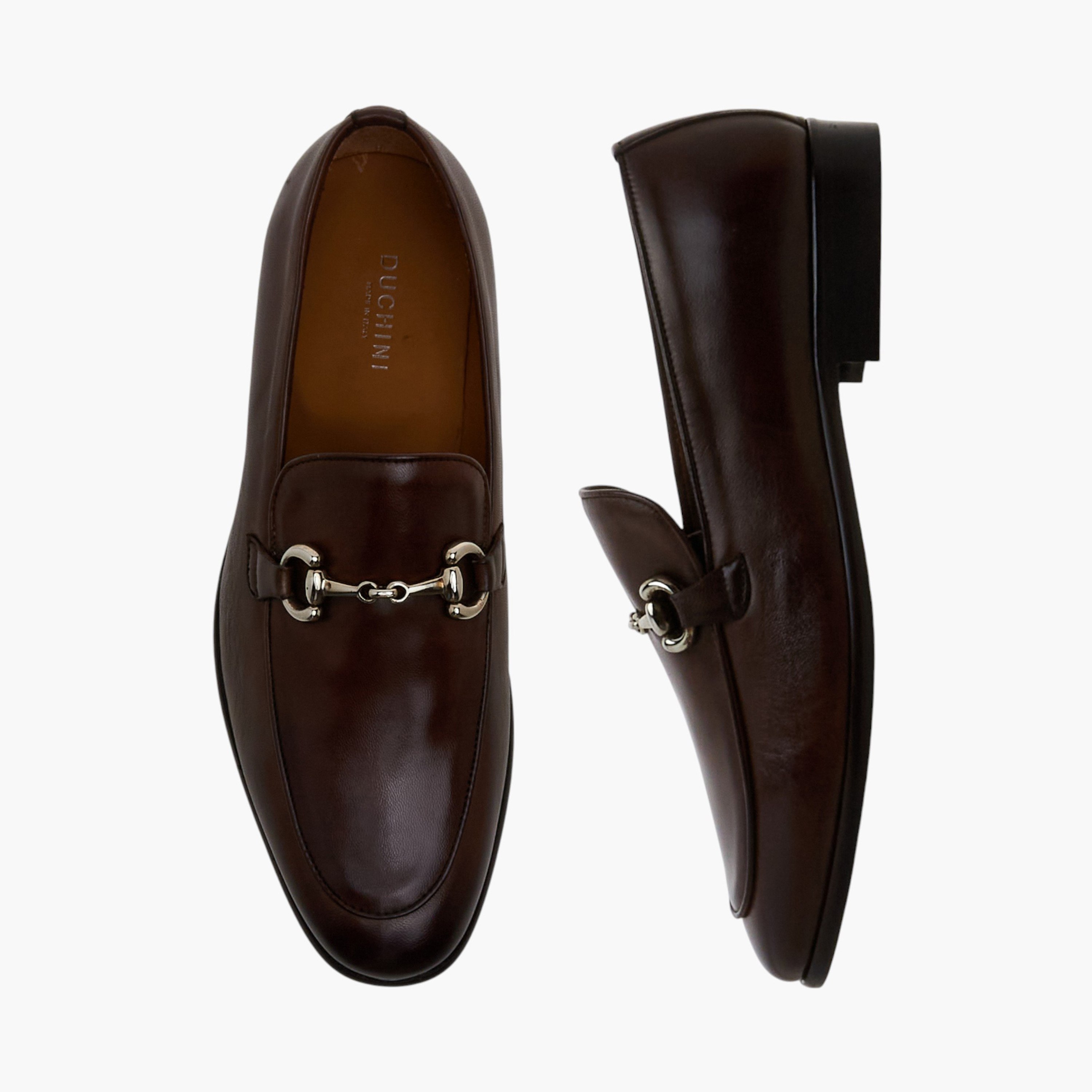Duchini Men Slip-On Leather Loafers-men-shoes-loafersandmoccasins-image-1