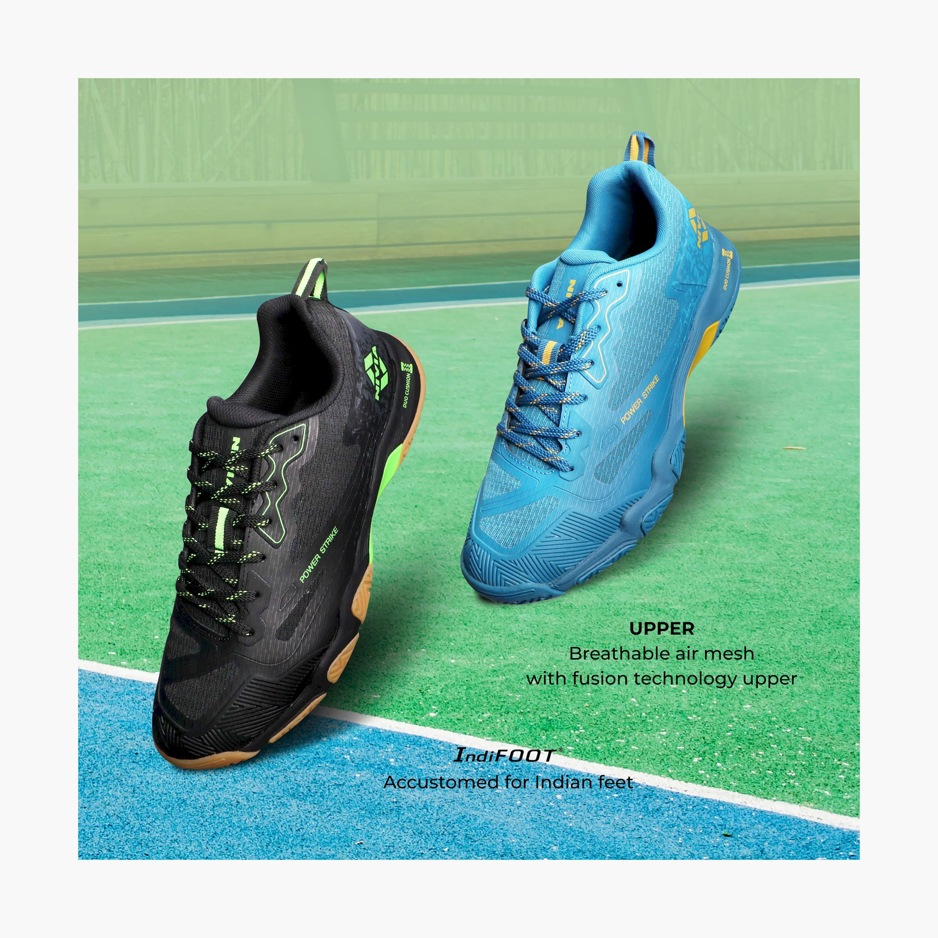 Nivia Men's Powerstrike 4.0  Lace-Up Badminton Shoes-sports-men-shoes-image-10