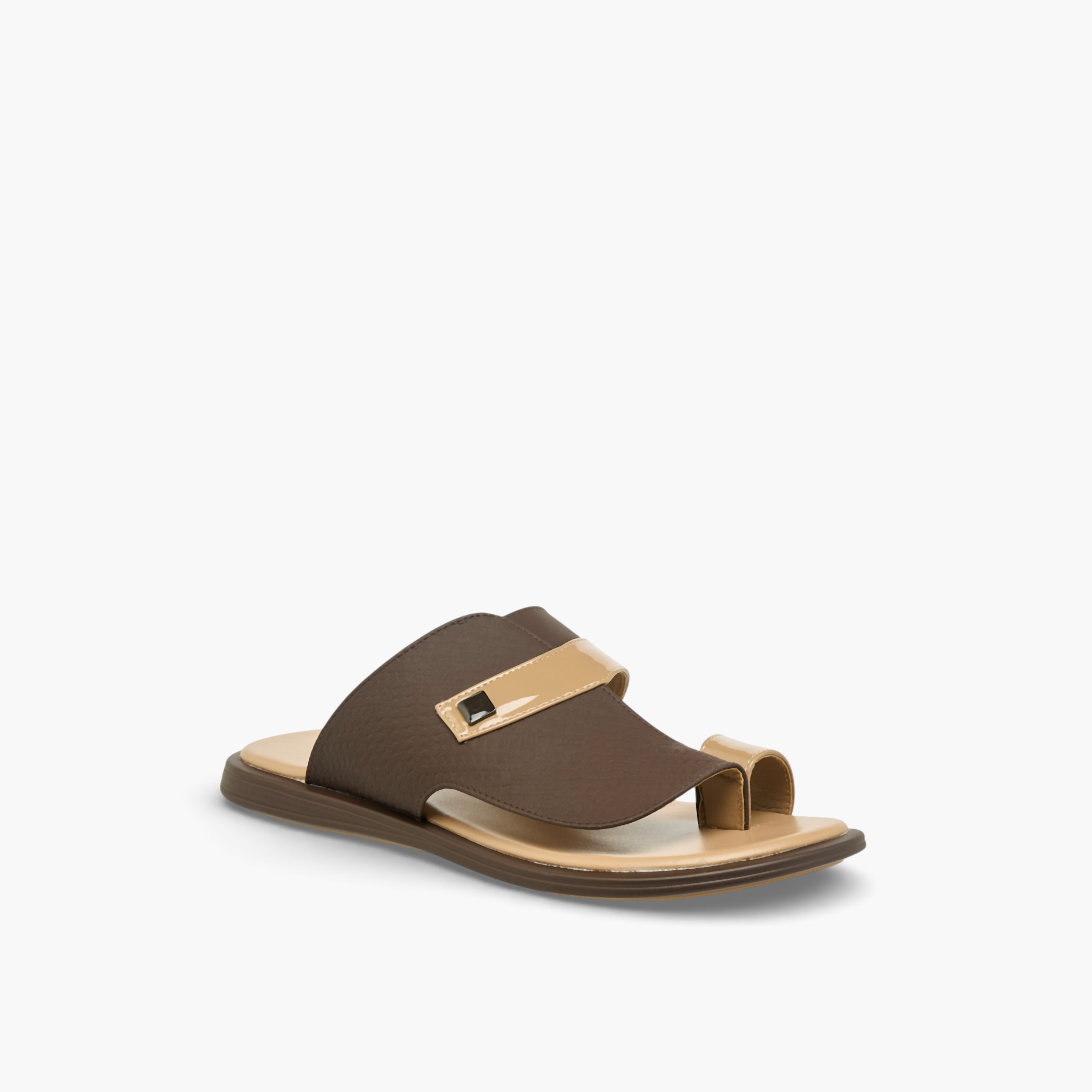 صندل عربي بحلقة إصبع للرجال من الواحة-men-shoes-sandals-image-2