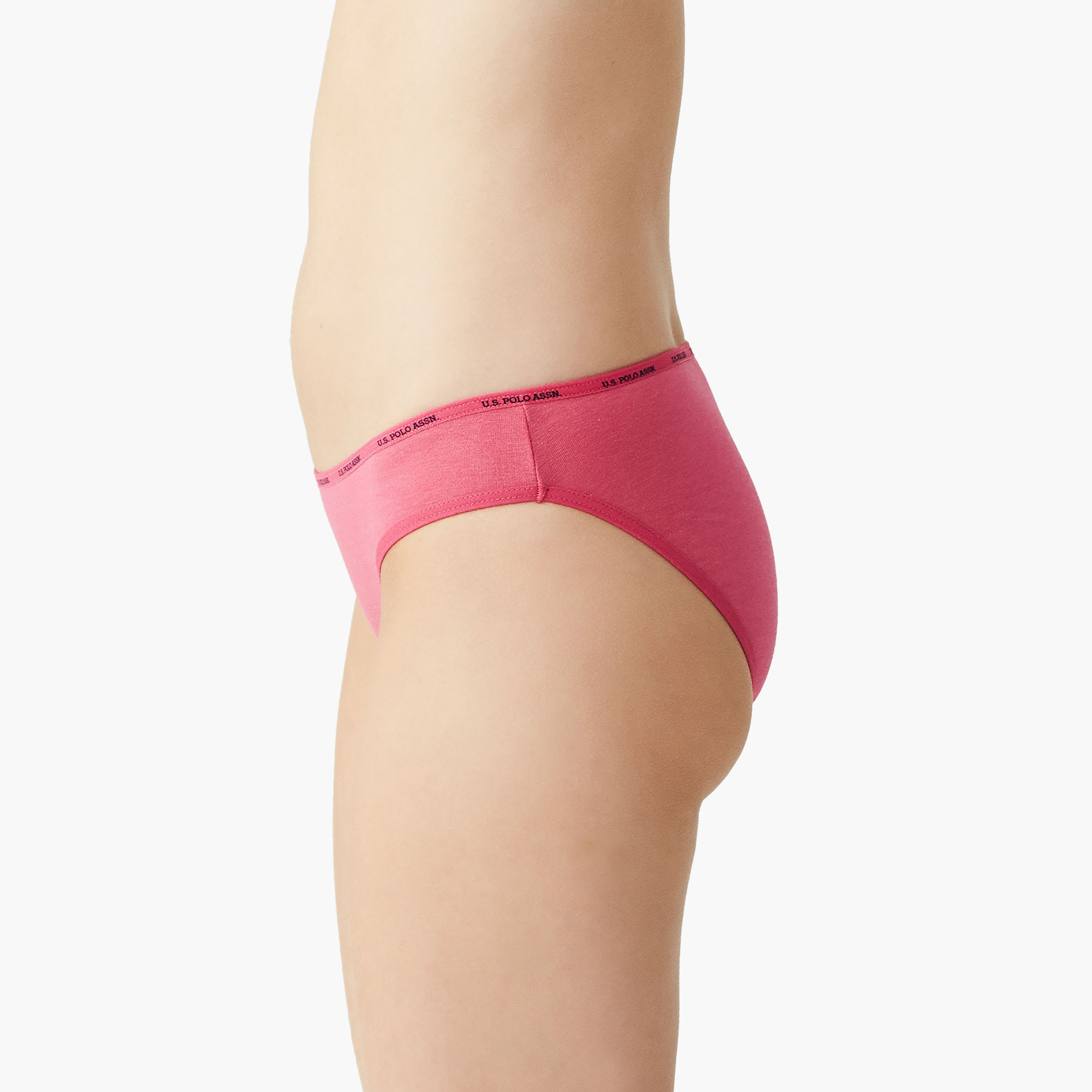 مجموعة من 5 سراويل داخلية نسائية متعددة الألوان من يو اس بولو أسسن-women-clothing-lingerie-panties-image-13