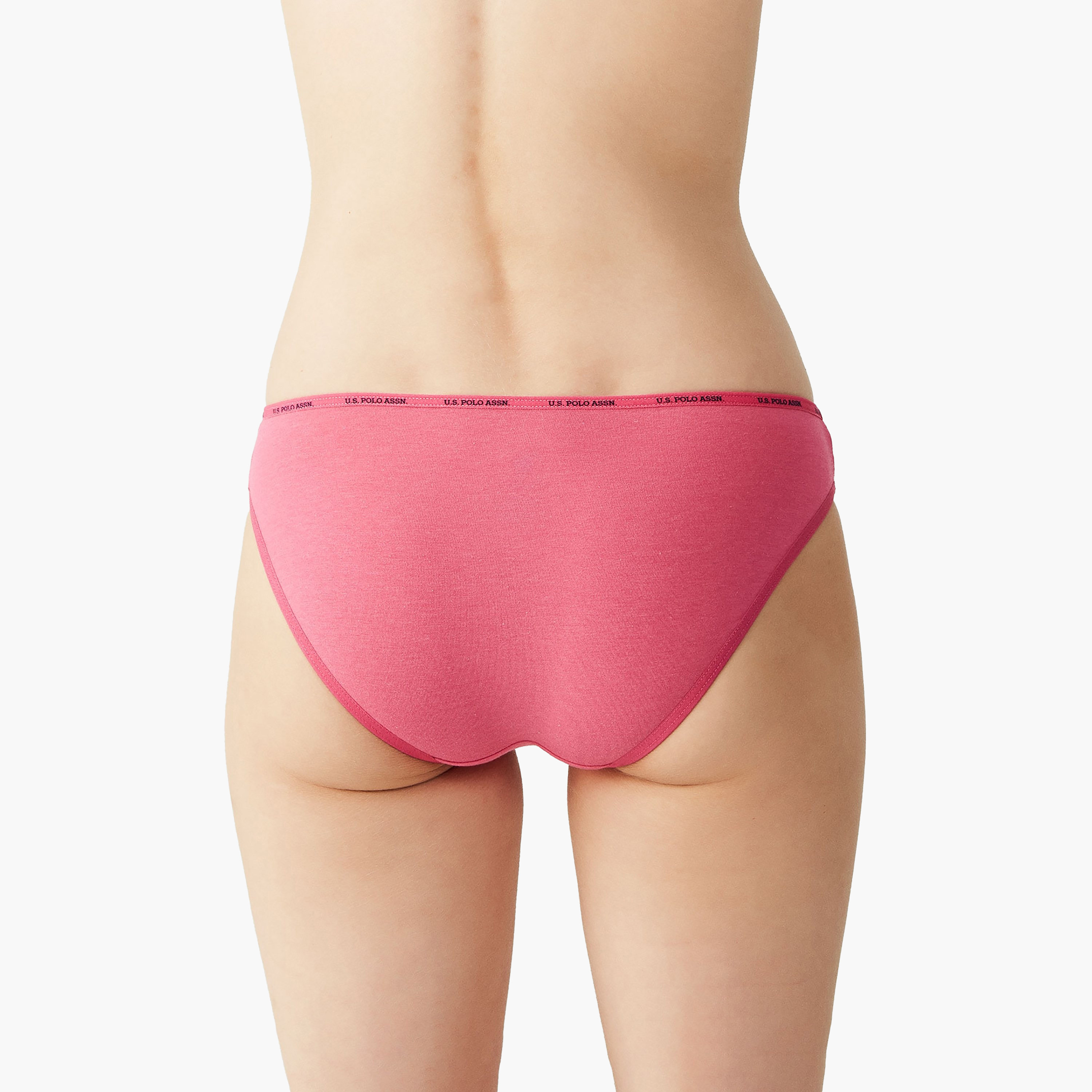 مجموعة من 5 سراويل داخلية نسائية متعددة الألوان من يو اس بولو أسسن-women-clothing-lingerie-panties-image-7