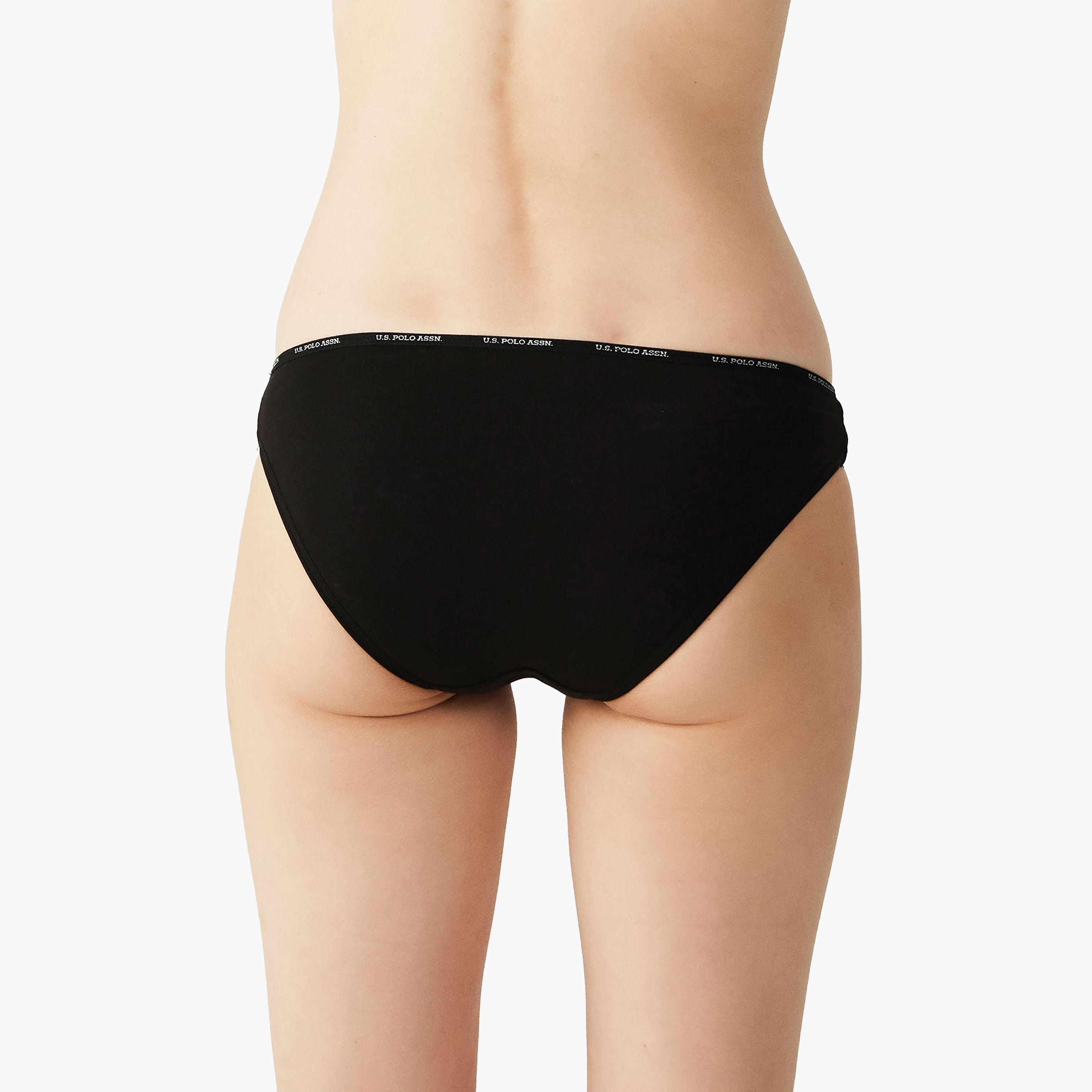 مجموعة من 5 سراويل داخلية نسائية متعددة الألوان من يو اس بولو أسسن-women-clothing-lingerie-panties-image-8