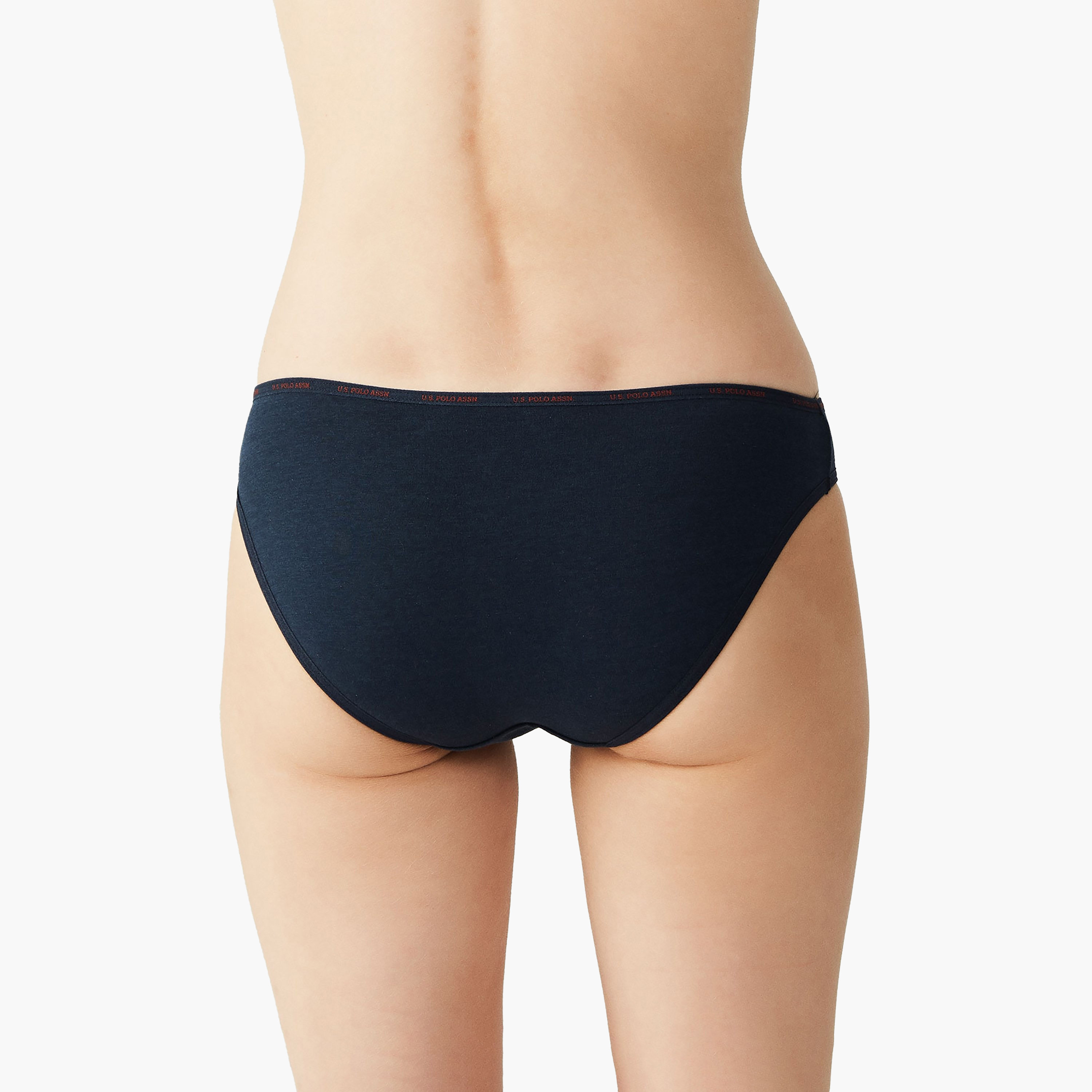 مجموعة من 5 سراويل داخلية نسائية متعددة الألوان من يو اس بولو أسسن-women-clothing-lingerie-panties-image-9