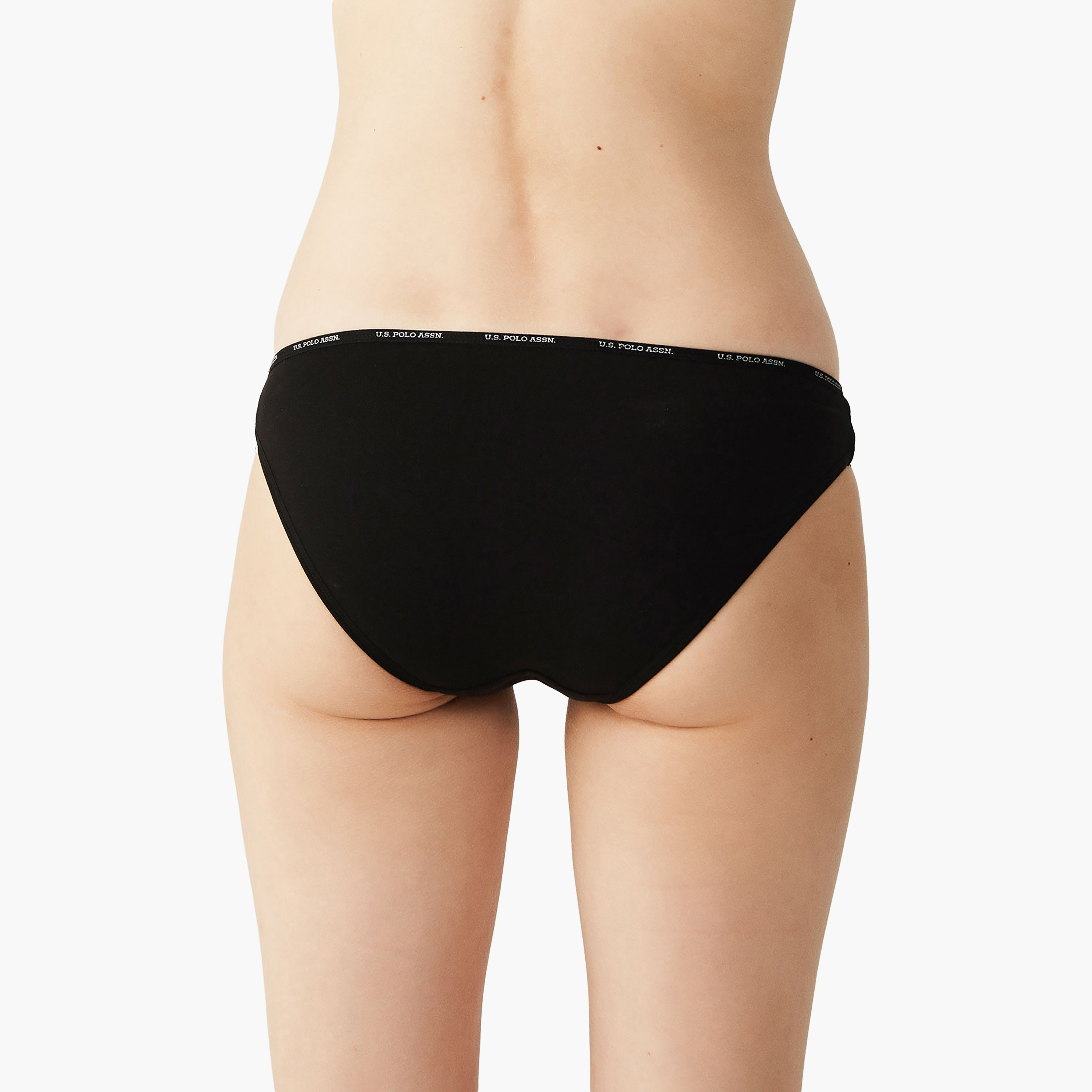 مجموعة من 5 سراويل داخلية نسائية متعددة الألوان من يو اس بولو أسسن-women-clothing-lingerie-panties-image-33