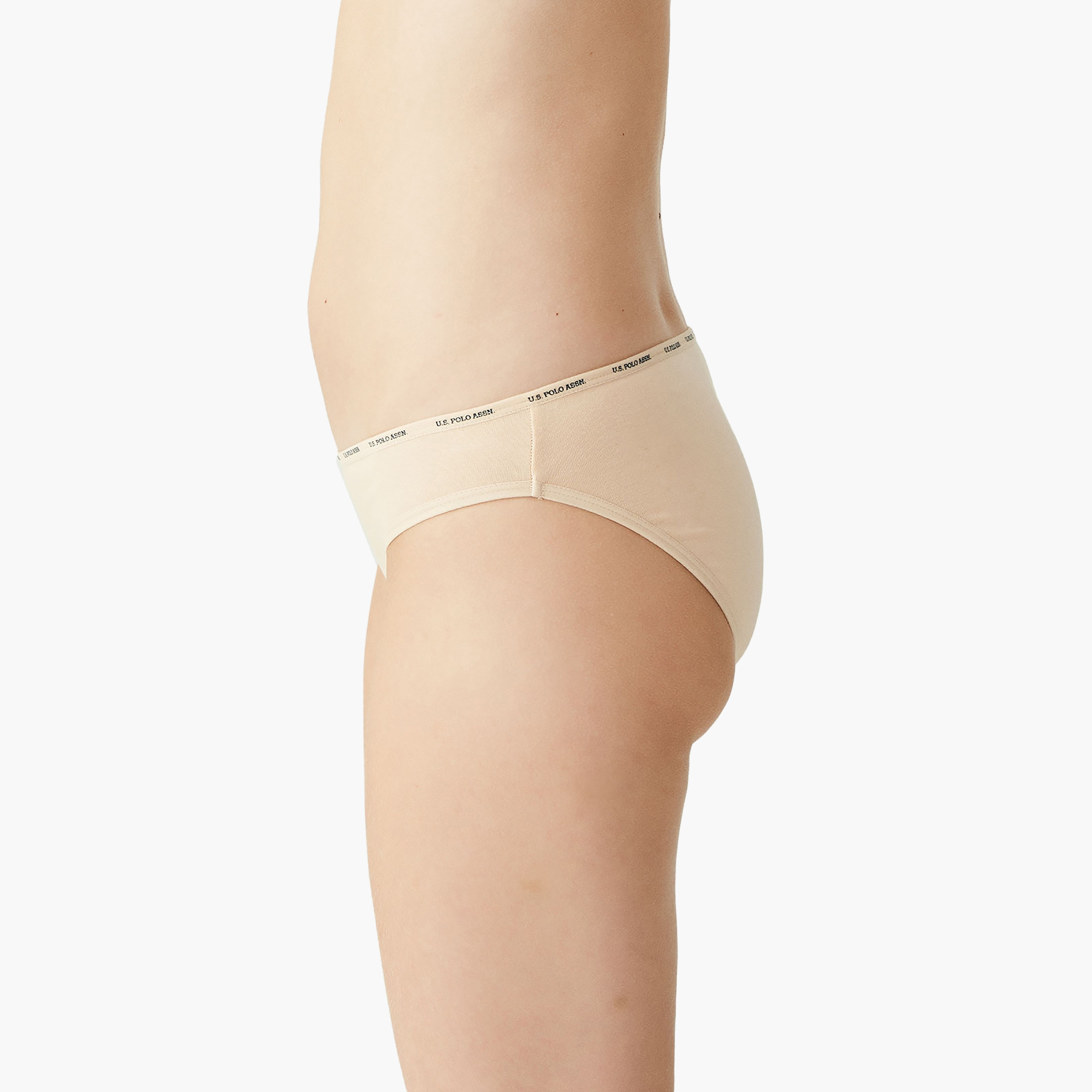 مجموعة من 5 سراويل داخلية نسائية متعددة الألوان من يو اس بولو أسسن-women-clothing-lingerie-panties-image-11