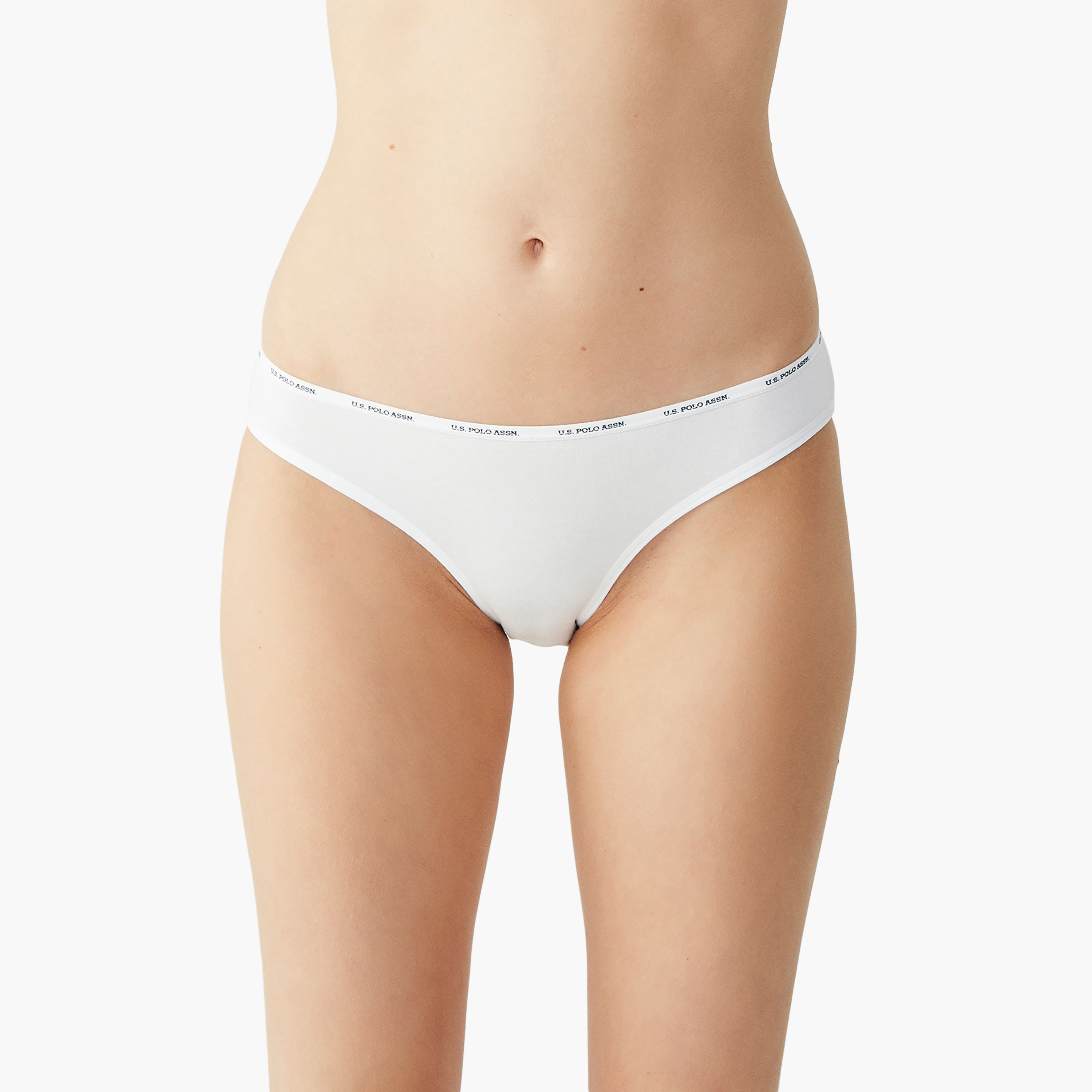 مجموعة من 5 سراويل داخلية نسائية متعددة الألوان من يو اس بولو أسسن-women-clothing-lingerie-panties-image-3