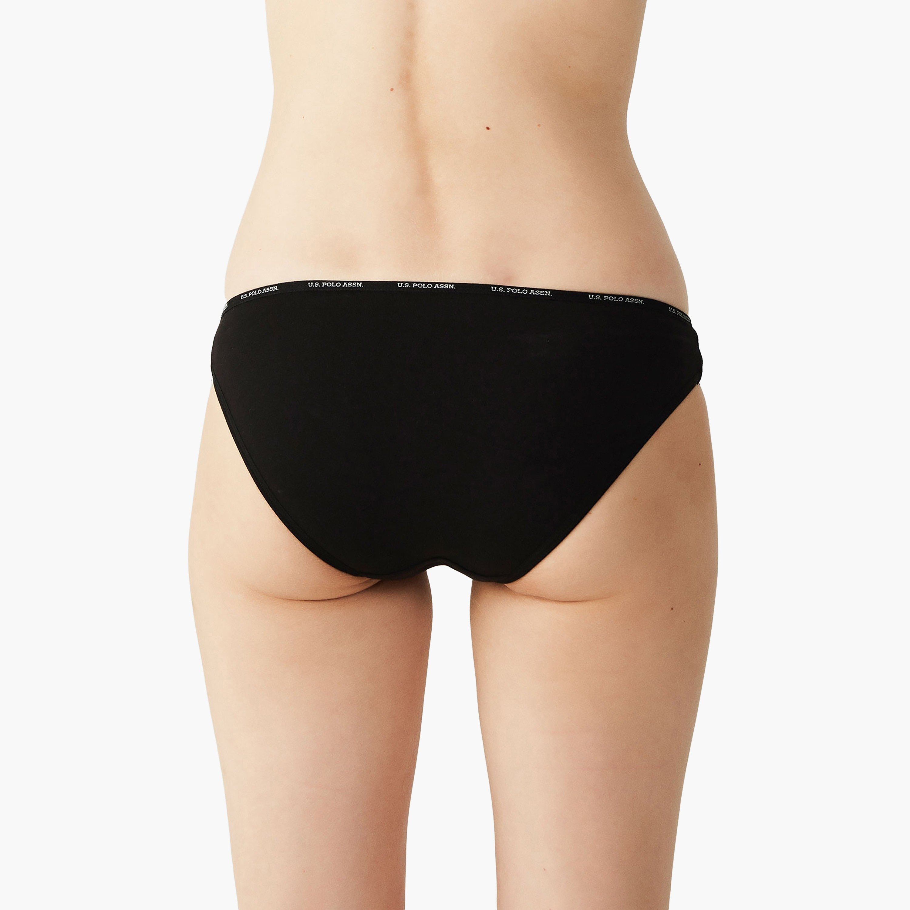 مجموعة من 5 سراويل داخلية نسائية متعددة الألوان من يو اس بولو أسسن-women-clothing-lingerie-panties-image-7