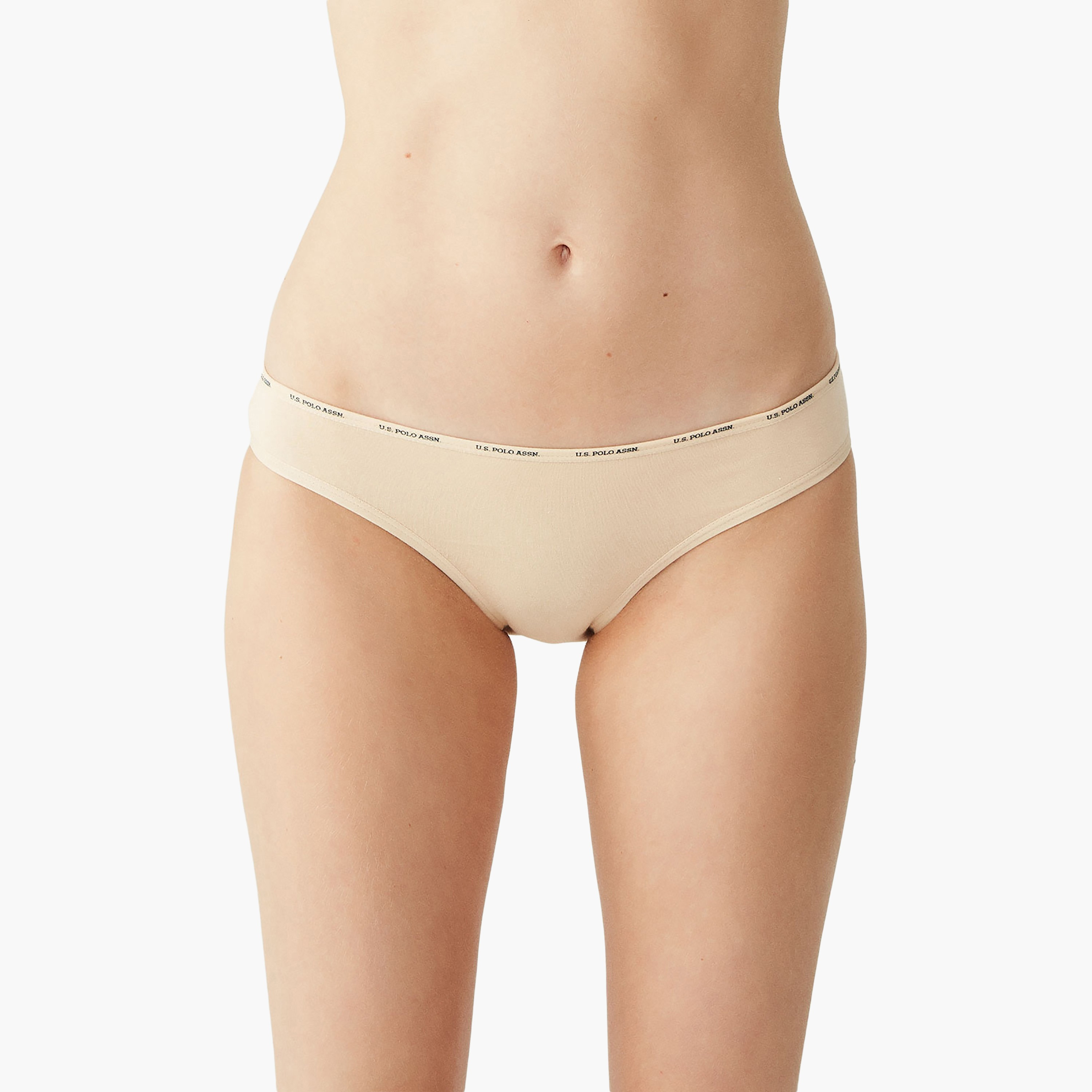 مجموعة من 5 سراويل داخلية نسائية متعددة الألوان من يو اس بولو أسسن-women-clothing-lingerie-panties-image-21