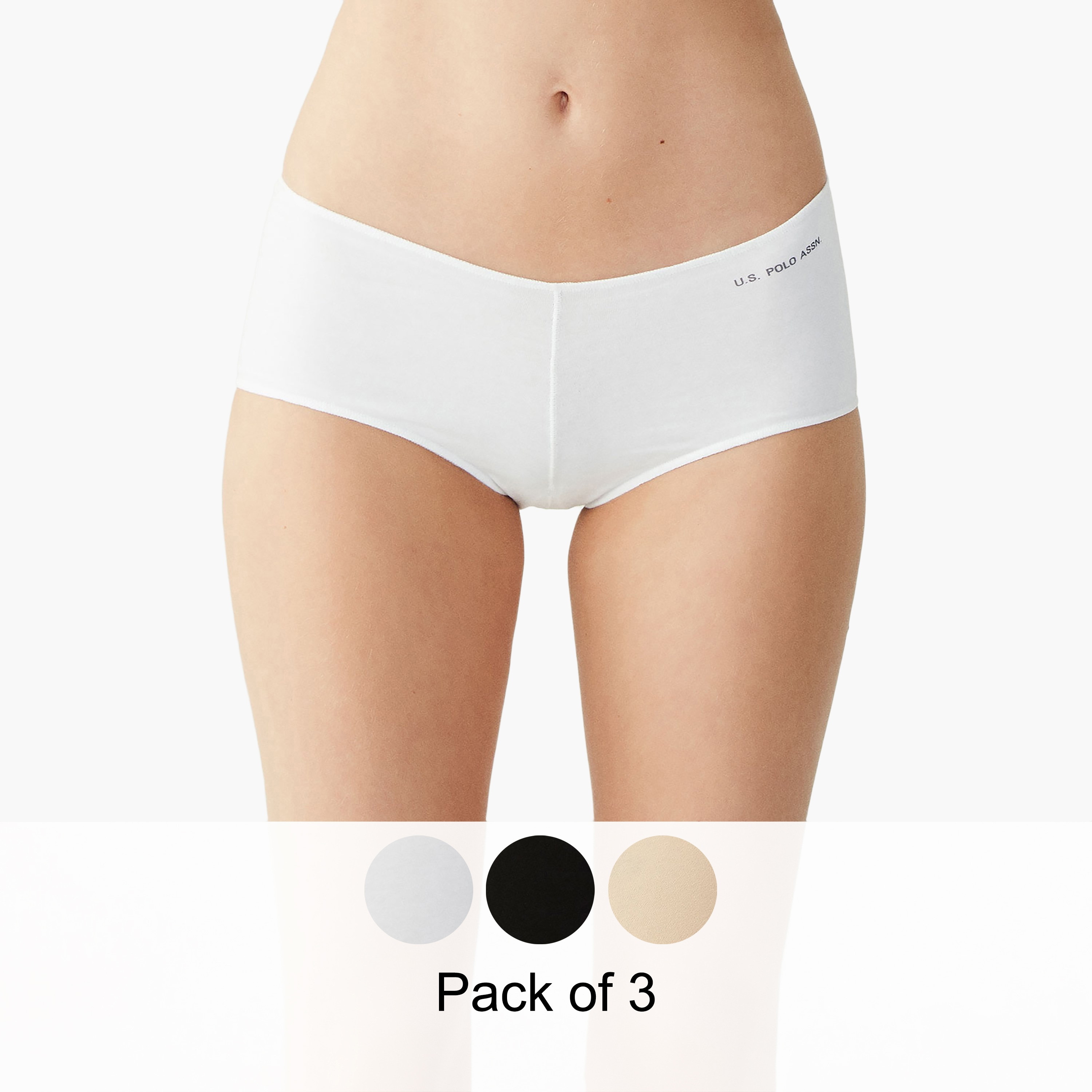 U.S. Polo Assn. Pack of 3 Hipster Multicolour Women's Panty-women-clothing-lingerie-panties-image-1