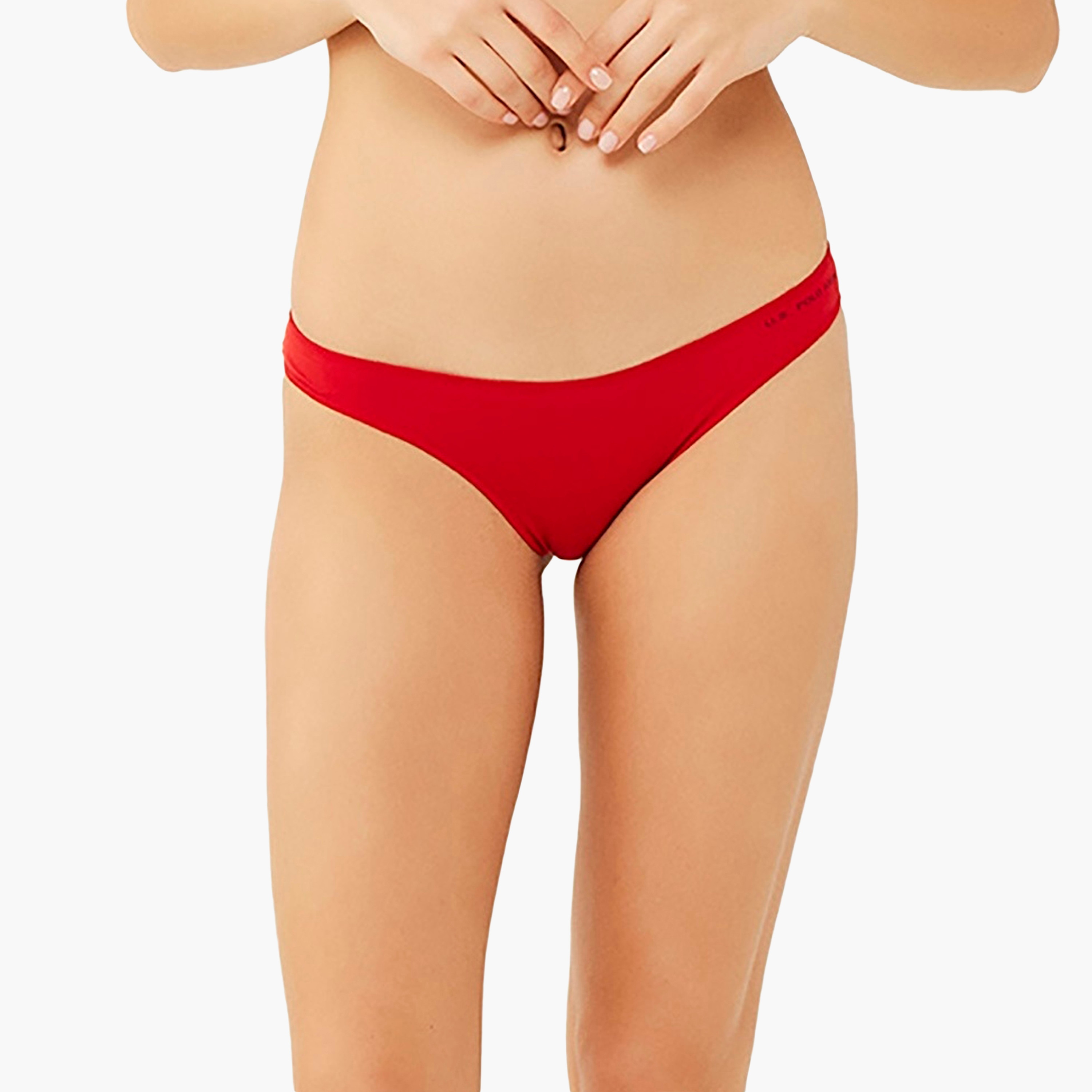 مجموعة من 5 سراويل داخلية نسائية متعددة الألوان من يو اس بولو أسسن-women-clothing-lingerie-panties-image-30