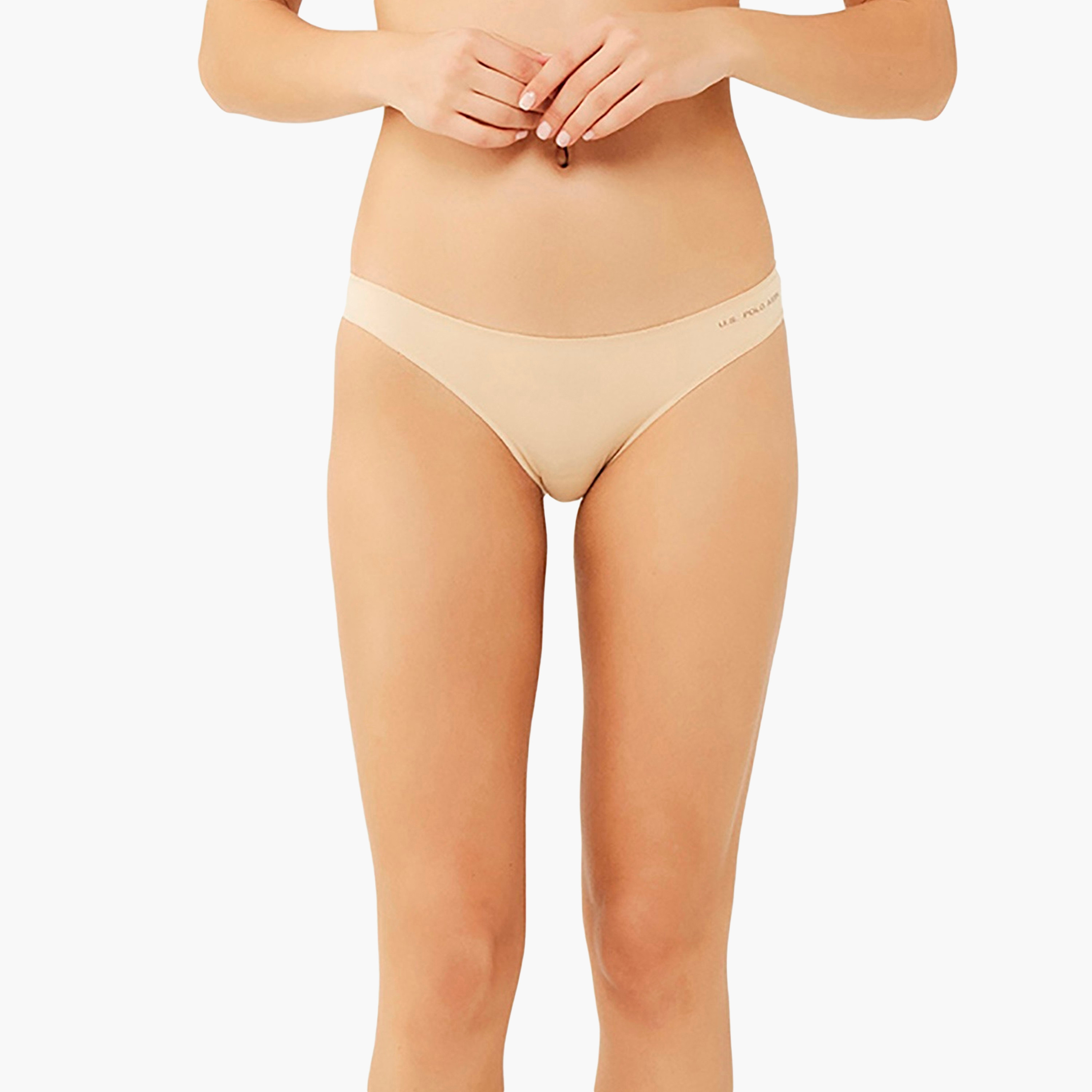 مجموعة من 5 سراويل داخلية نسائية متعددة الألوان من يو اس بولو أسسن-women-clothing-lingerie-panties-image-34