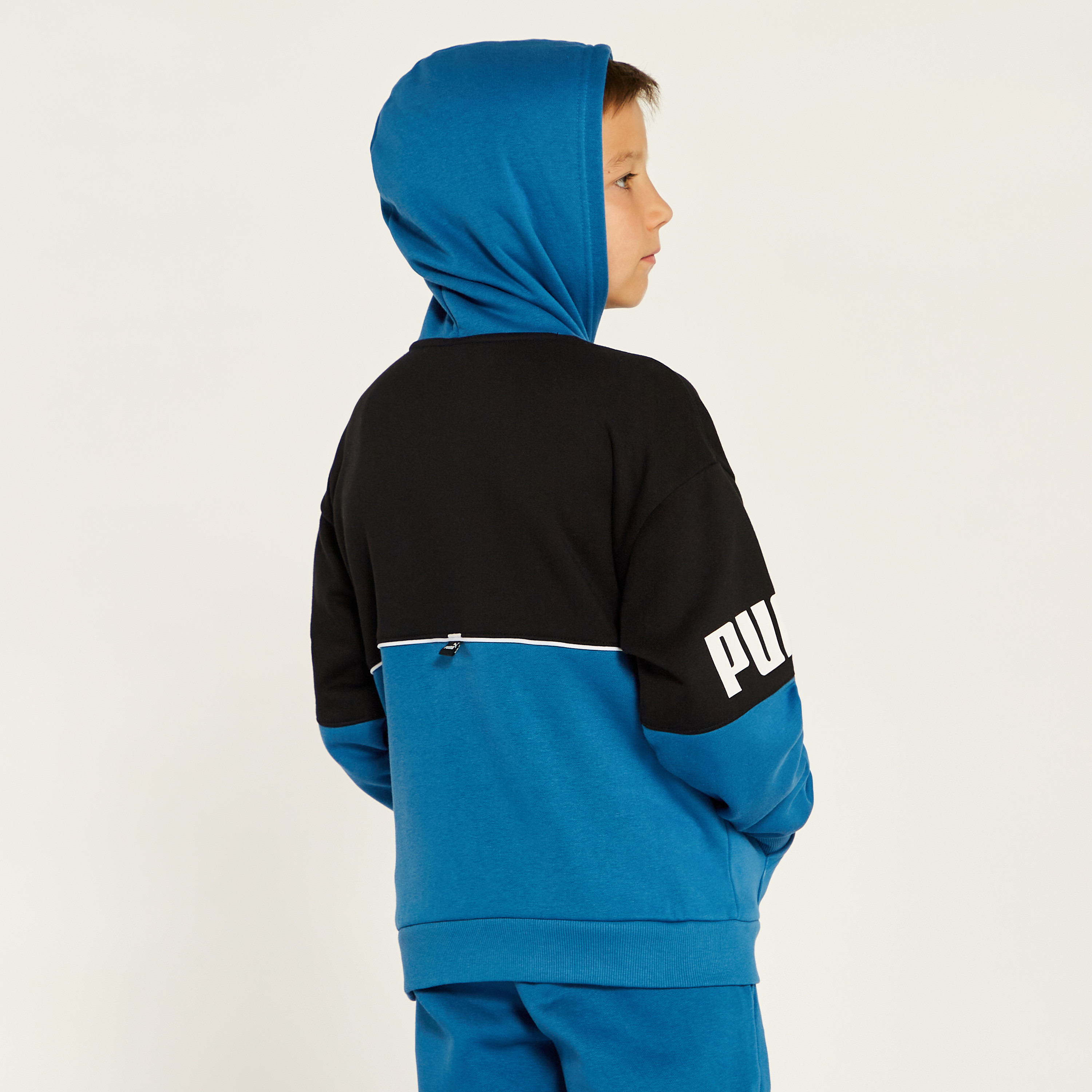 PUMA Colourblock Sweatshirt with Hood and Pockets-boys-clothing-winterwear-sweatshirts-image-4