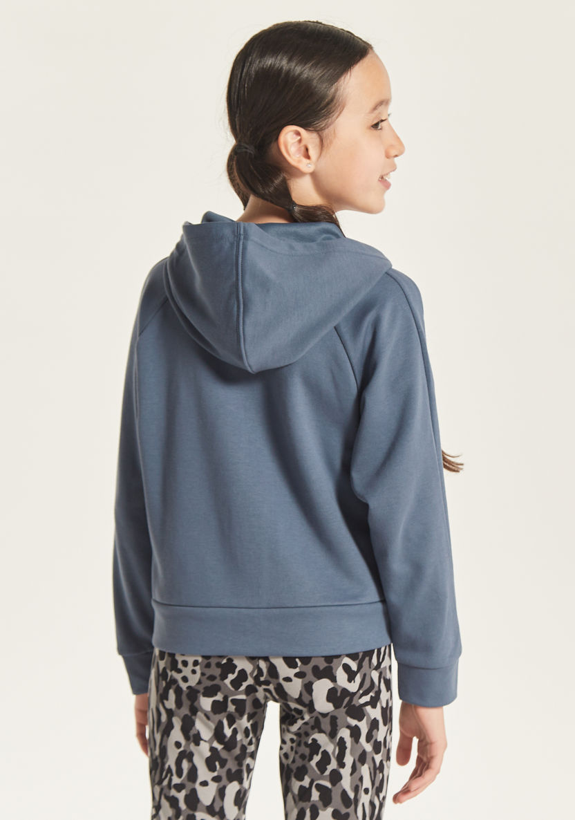 PUMA Logo Print Zip Through Sweatshirt with Hood and Pockets-Sweatshirts-image-3