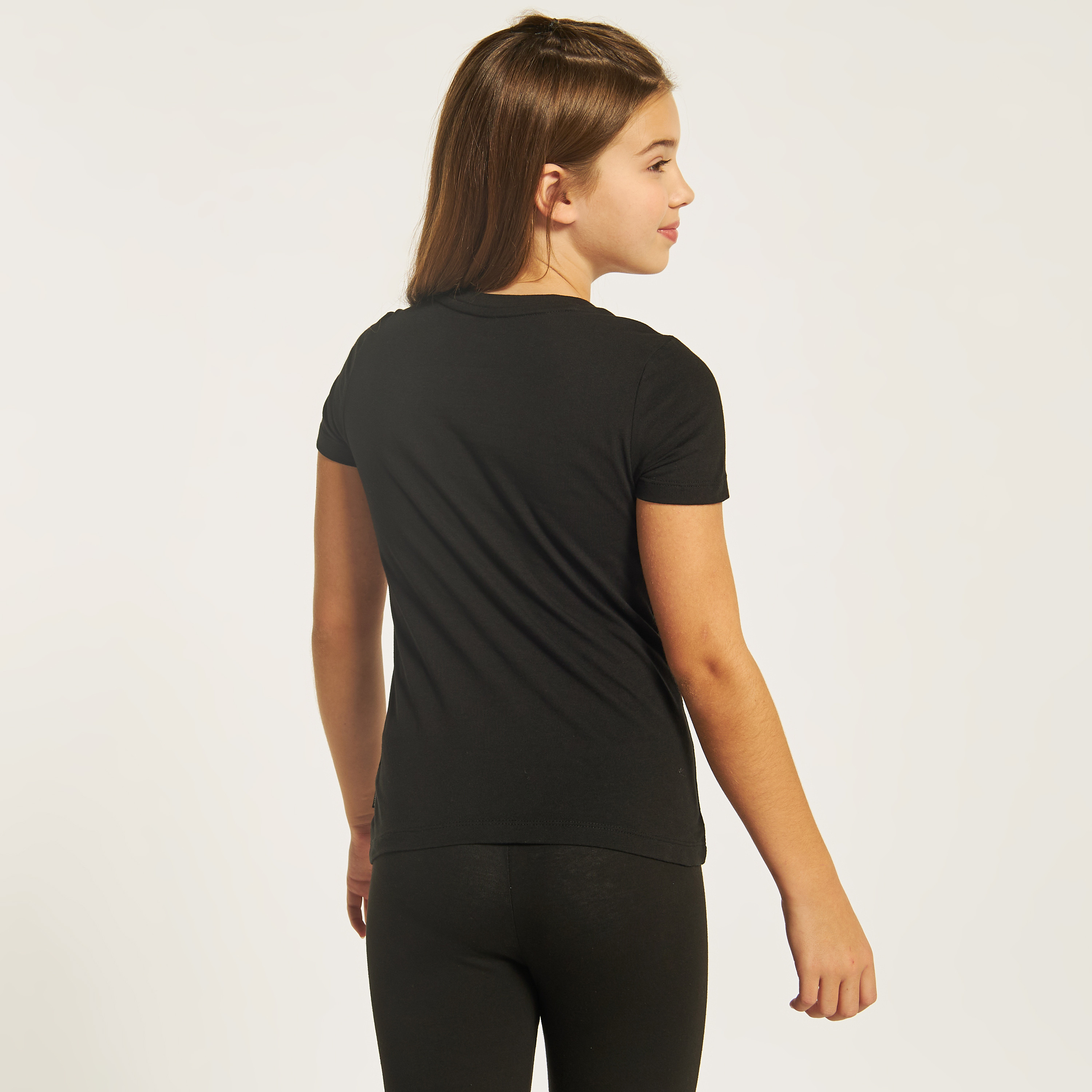 تيشيرت بياقة ضيّقة وأكمام قصيرة وطبعات شعار من بوما-girls-clothing-tshirts-image-5