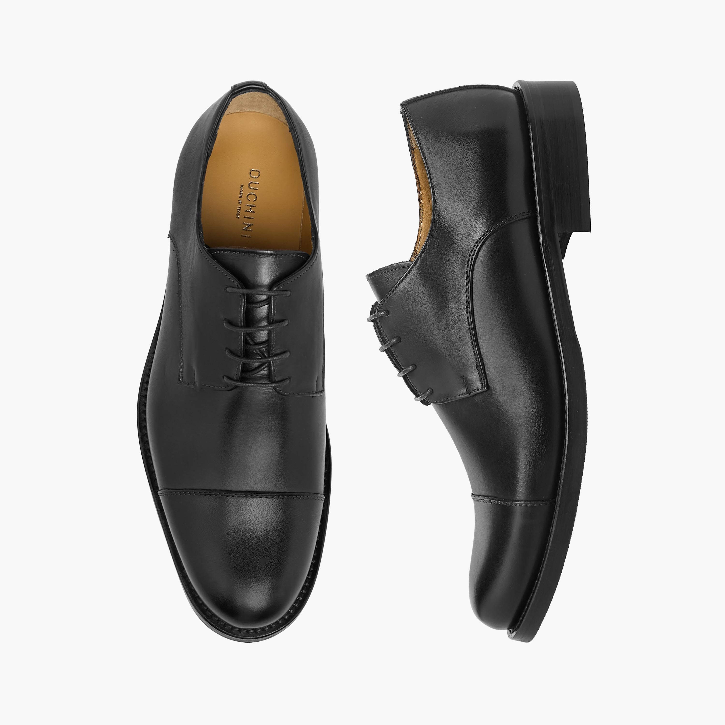 Duchini Men Genuine Leather Lace-Up Derby Shoes-men-shoes-formalshoes-image-1