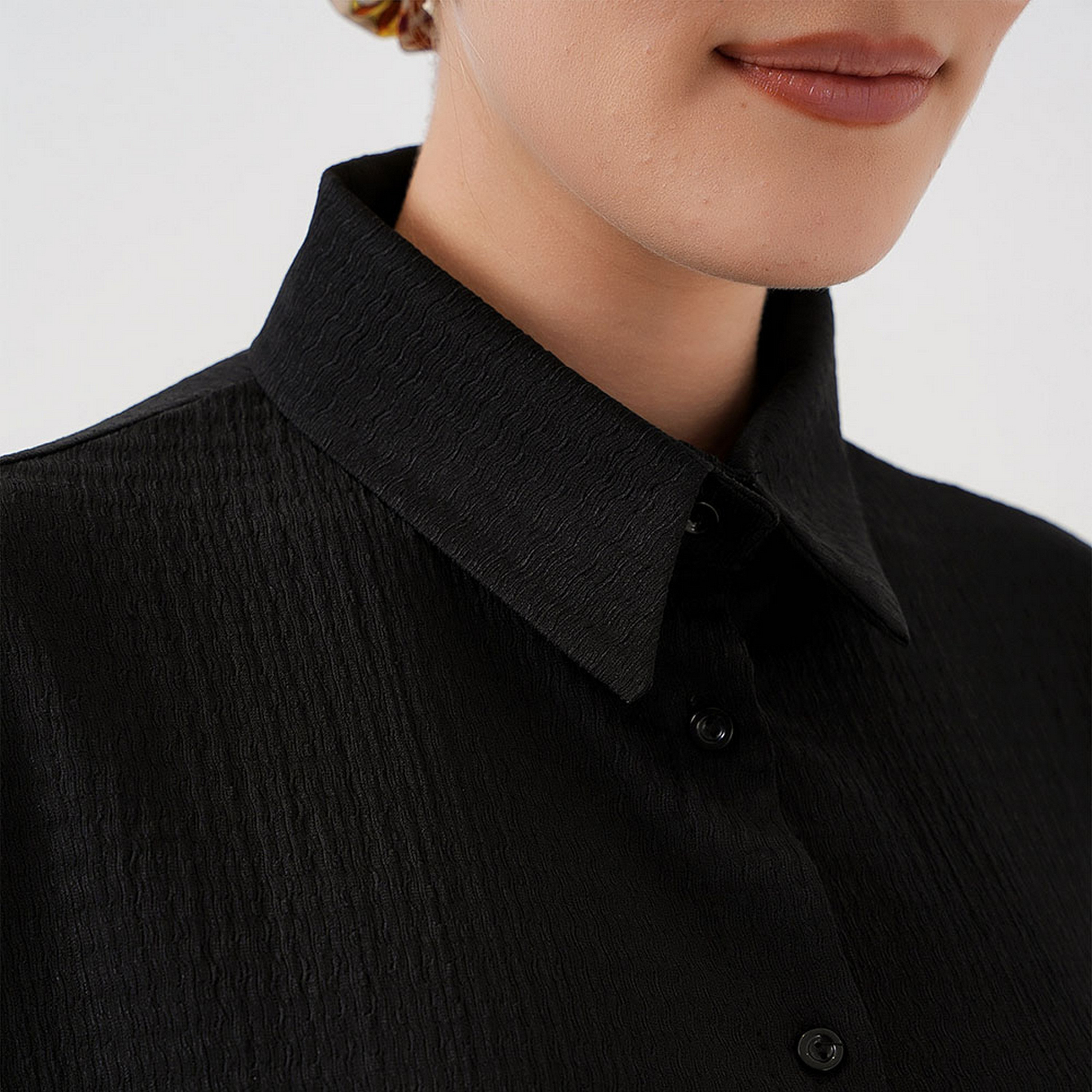 طقم نسائي بنسيج مزخرف، تونيك بأكمام منسدلة وسروال من بيجدارت-women-clothing-coordsets-image-18