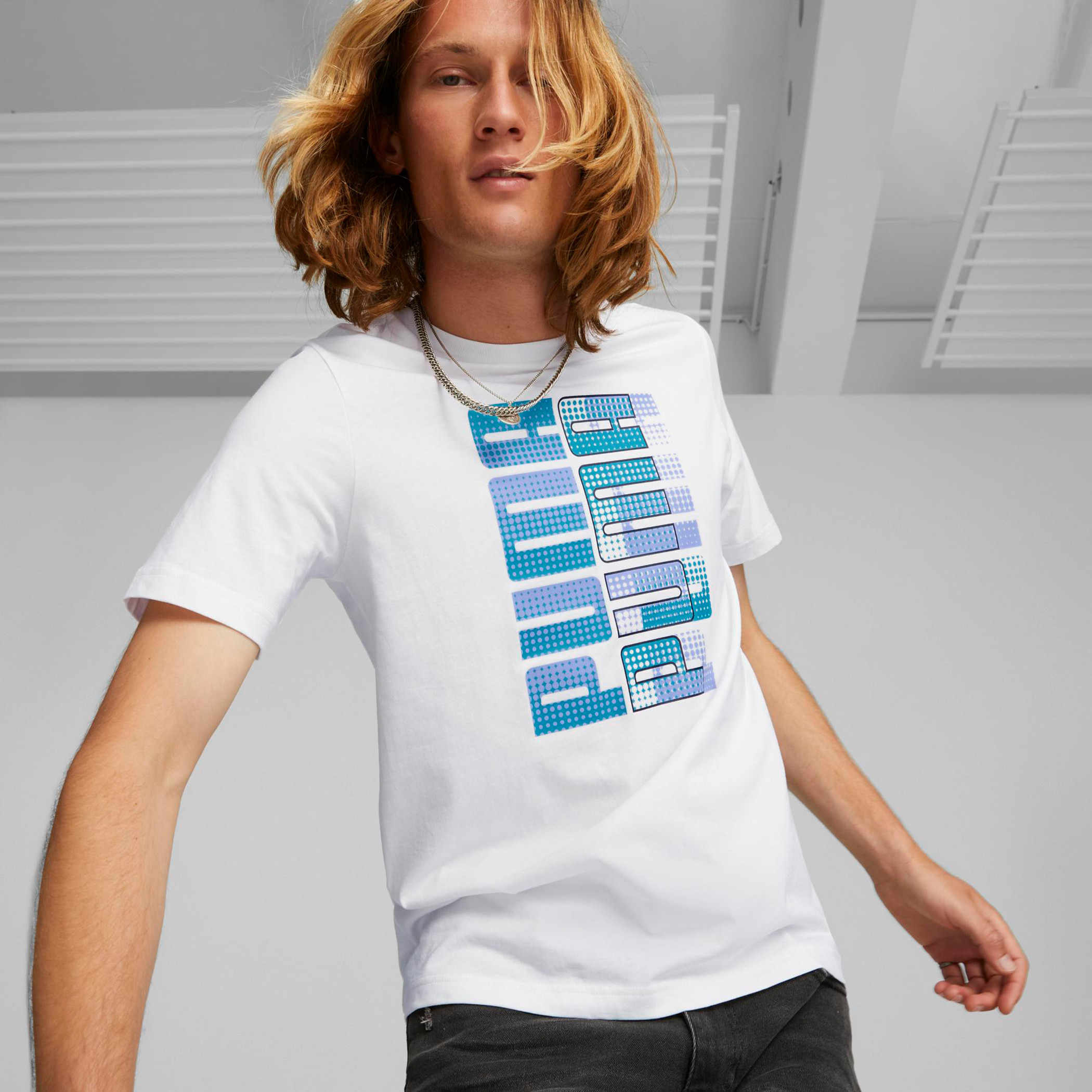 تي شيرت بوما كلاش للرجال مع برسومات كلاش-men-clothing-sportswearandactivewear-tshirtsandpolos-image-1