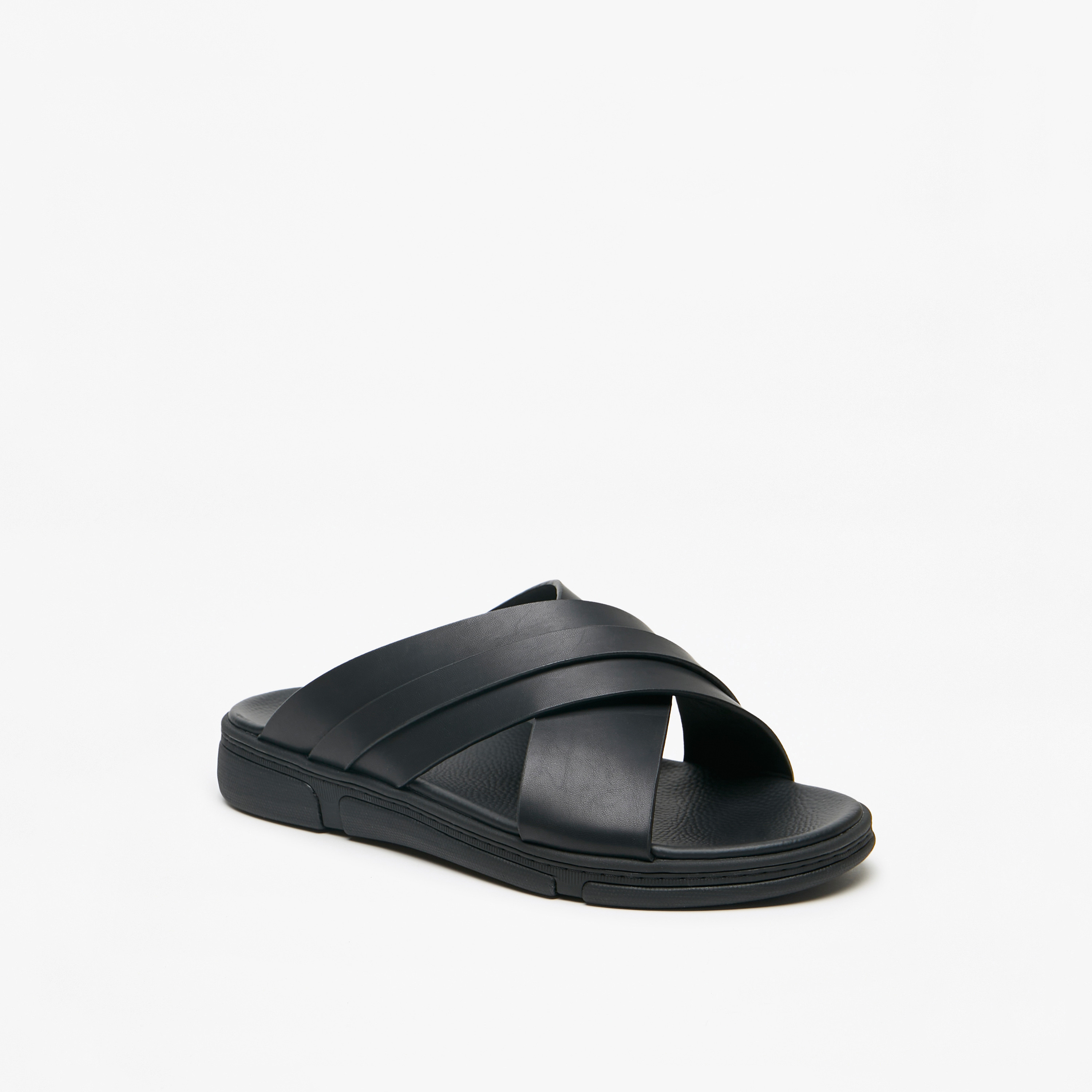 Le Confort Cross Strap Slip-On Sandals-men-shoes-sandals-image-2