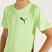 PUMA Logo Detail Round Neck T-shirt with Short Sleeves-T Shirts-thumbnailMobile-2
