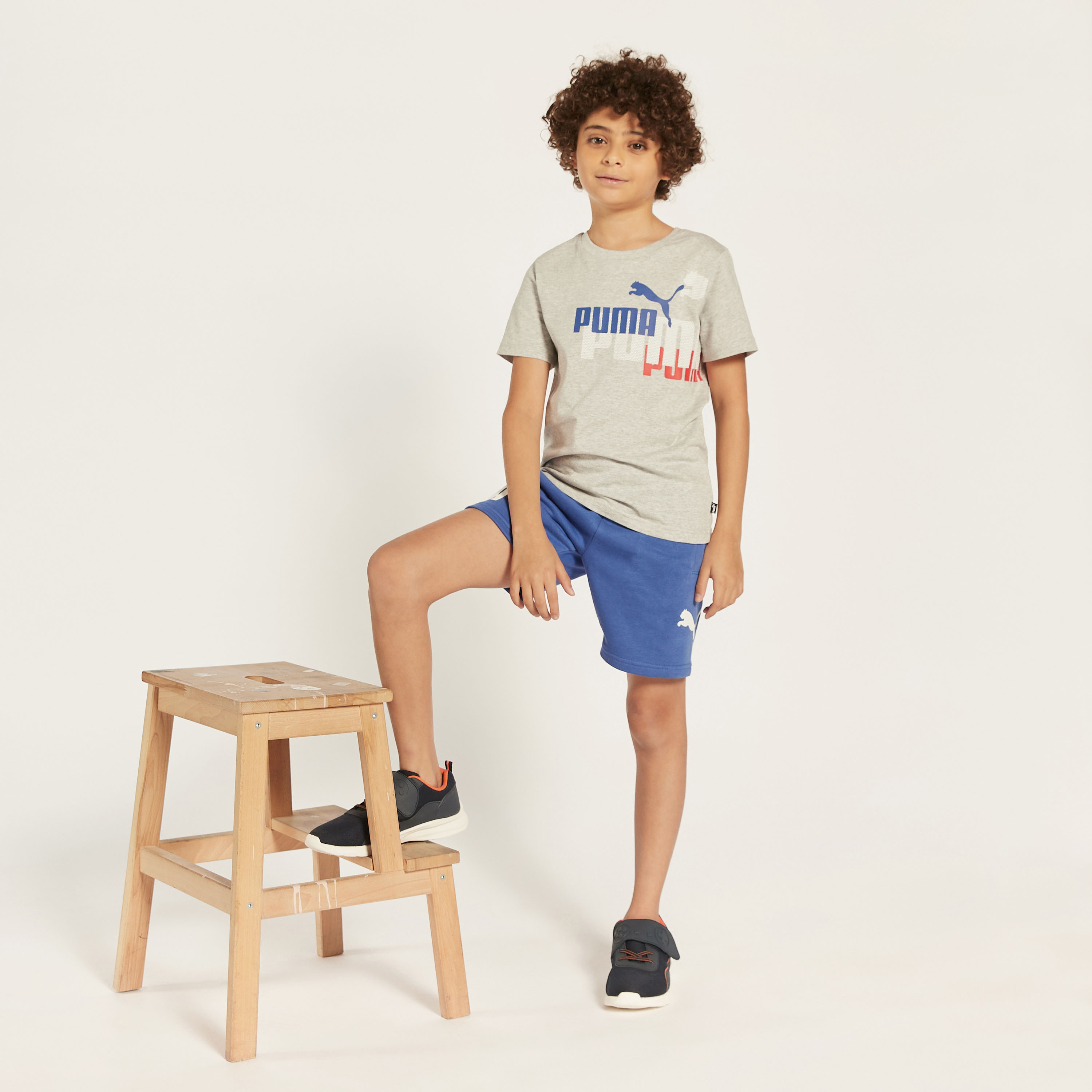 تيشيرت بياقة مستديرة وأكمام قصيرة وطبعات شعار من بوما-sports-boys-clothing-tops-image-2
