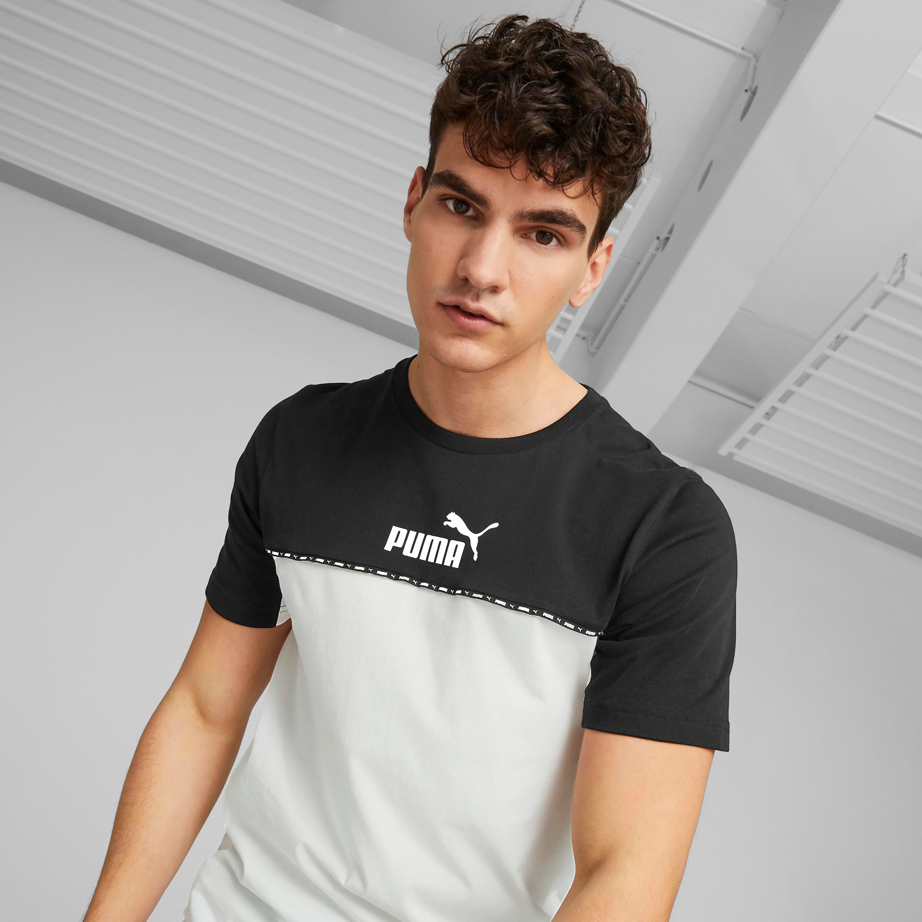 Puma Essential Block Tape Men T-Shirt 67334101-men-clothing-sportswearandactivewear-tshirtsandpolos-image-3