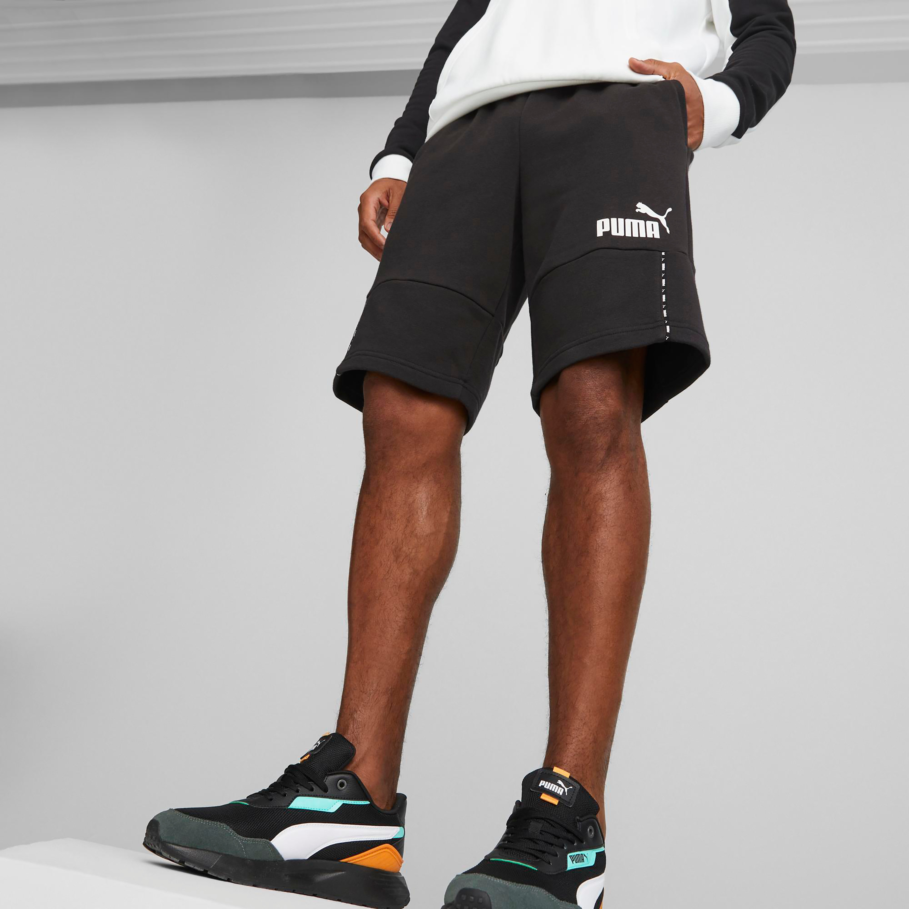 Puma Essential Block X Tape Men Shorts 67334401-men-clothing-bottoms-shorts-image-1