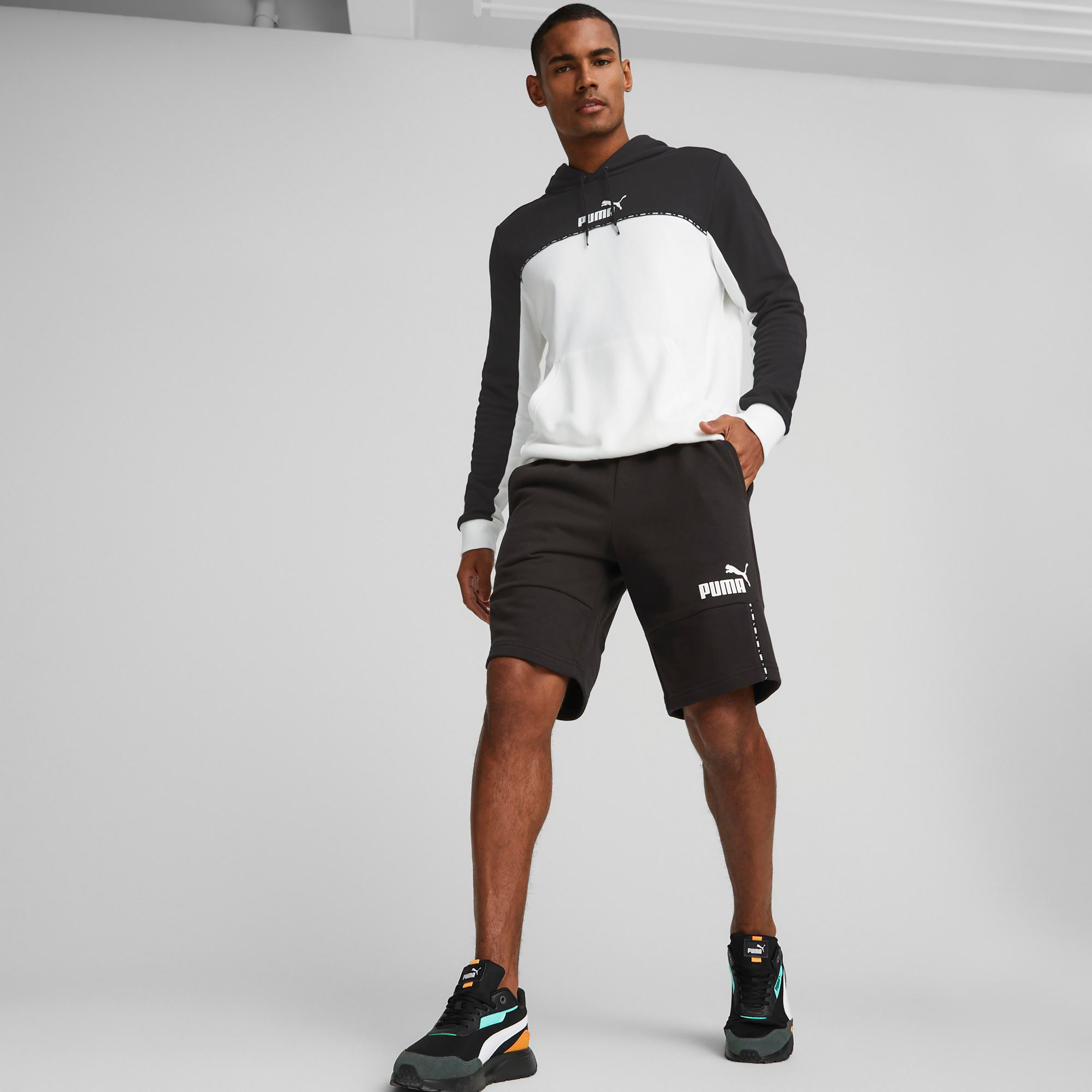 Puma Essential Block X Tape Men Shorts 67334401-men-clothing-bottoms-shorts-image-2