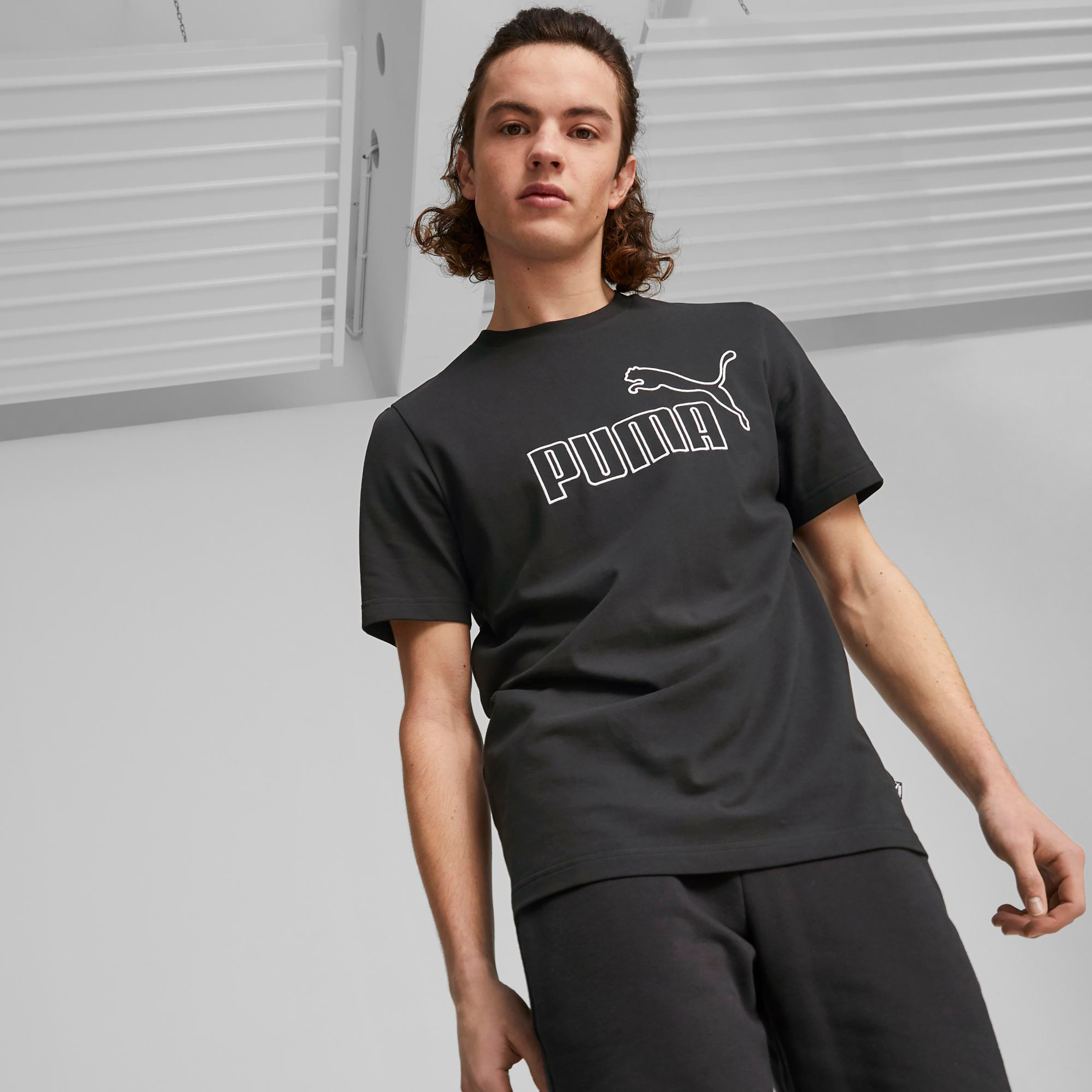تي شيرت من بوما إسنشيال إليفتد بيكيه للرجال 67338501-men-clothing-sportswearandactivewear-tshirtsandpolos-image-1