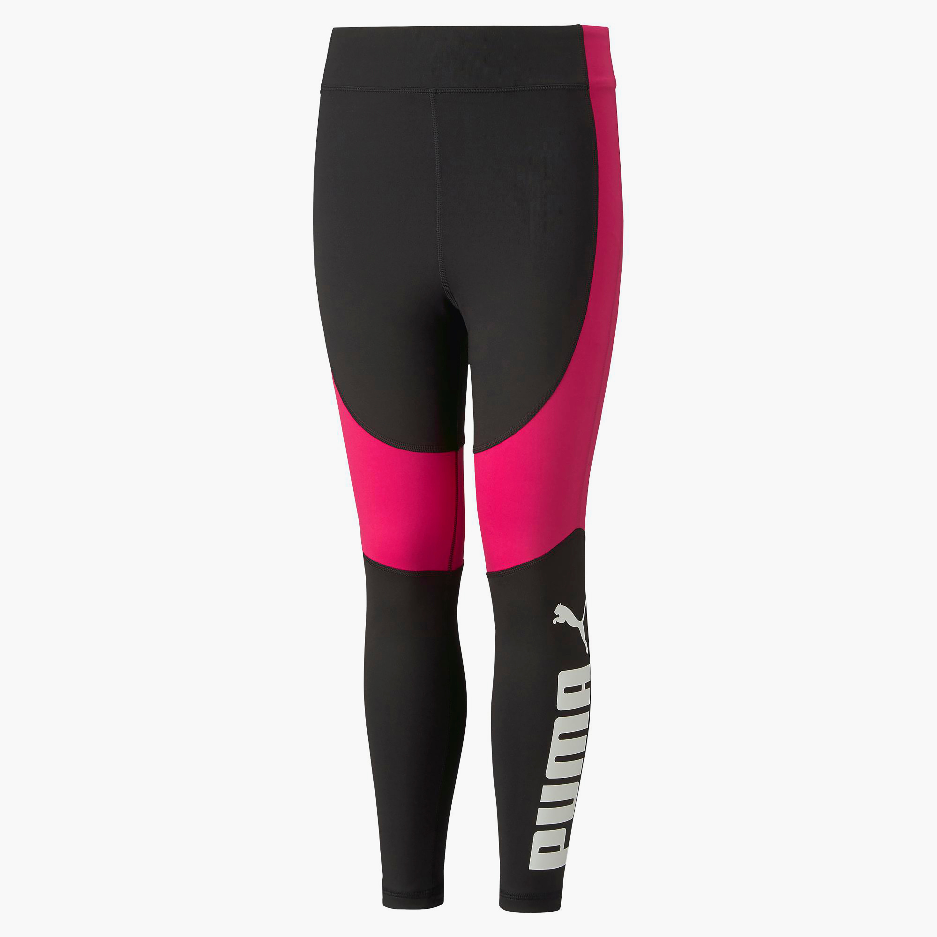 كولون أطفال بشعار مفضل من بوما بخصر مرتفع 7/8 67346564-girls-clothing-sportswear-bottoms-image-4