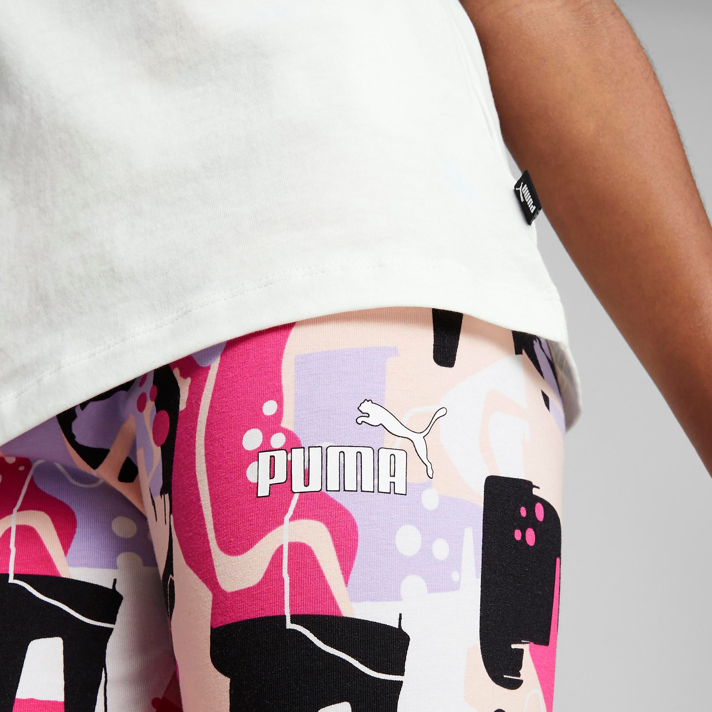 بنطلون ضيق من بوما إسنشيال ستريت آرت أوب للأطفال 67351301-girls-clothing-sportswear-bottoms-image-7