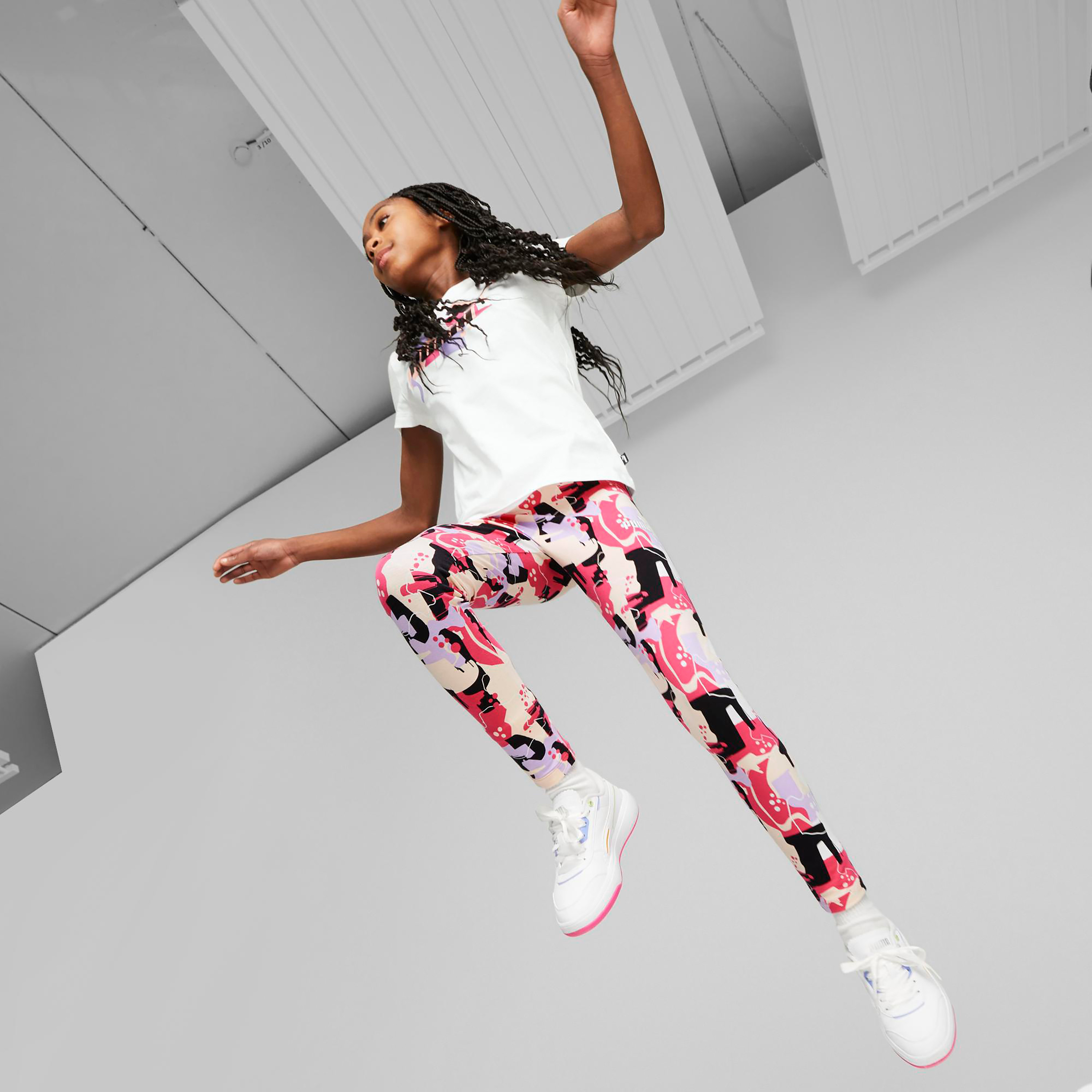 بنطلون ضيق من بوما إسنشيال ستريت آرت أوب للأطفال 67351301-girls-clothing-sportswear-bottoms-image-8